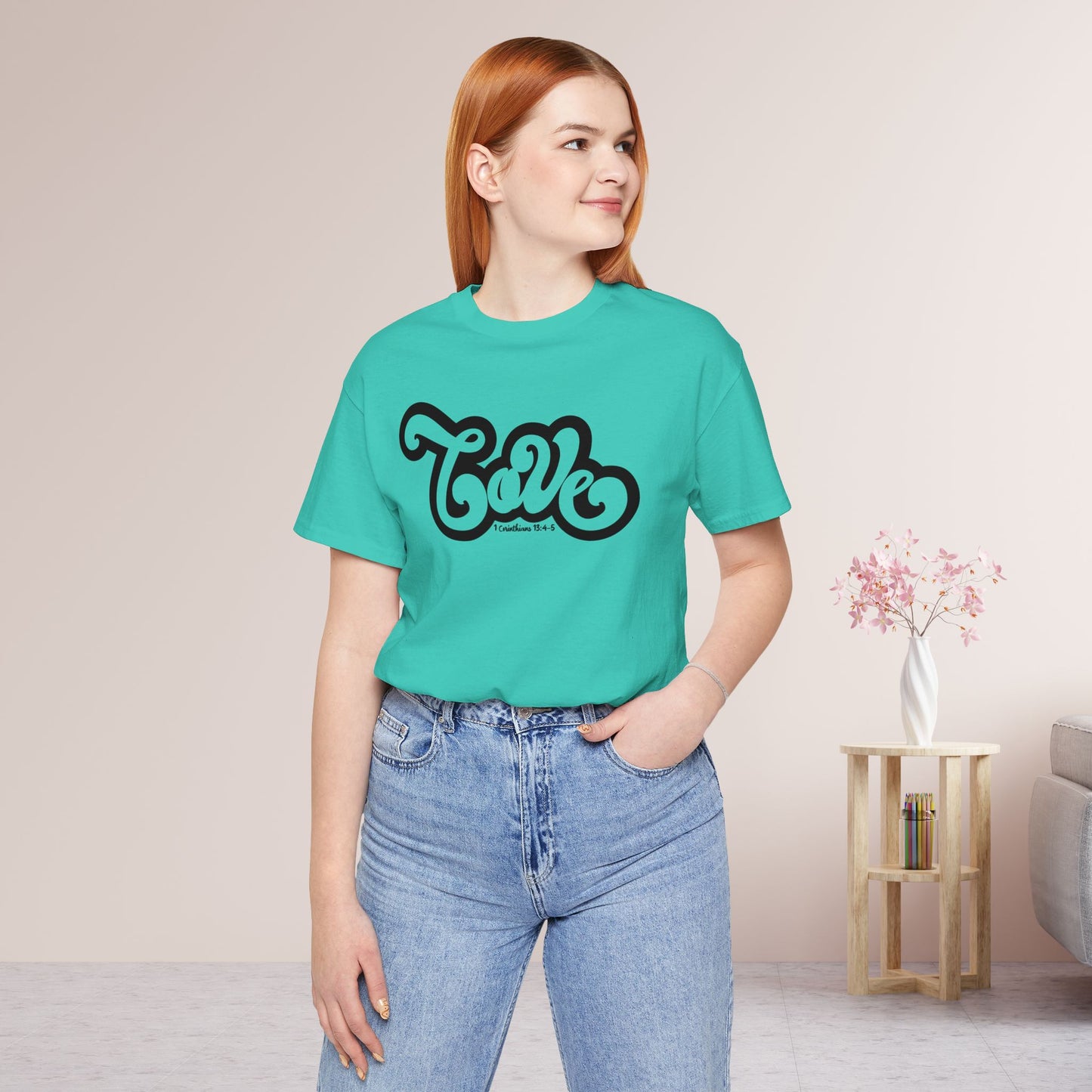 Love Shirt - Bible Verse Christian Soft Cotton Tee