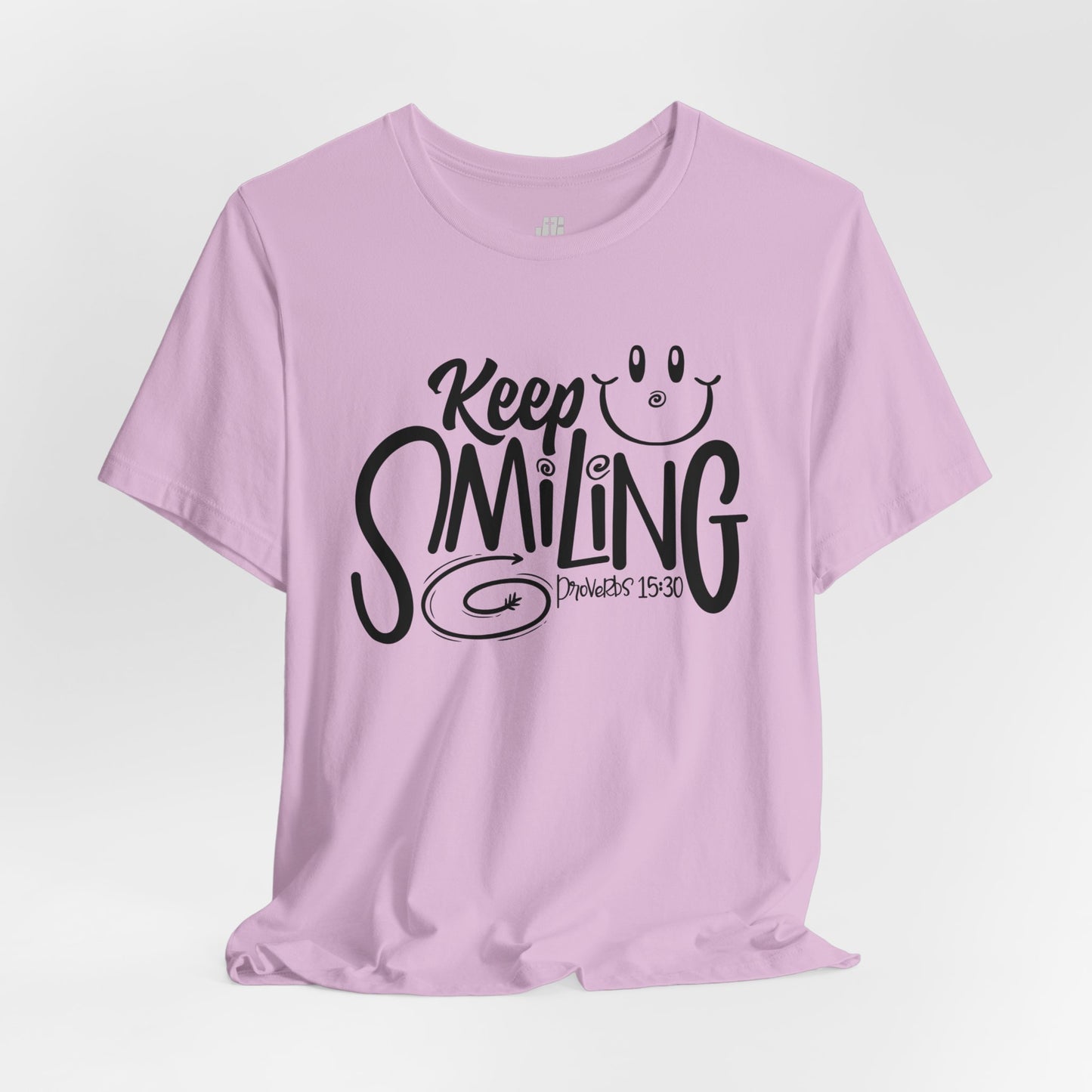 Keep Smiling Soft Cotton Tee - Bible Verse Christian Tee