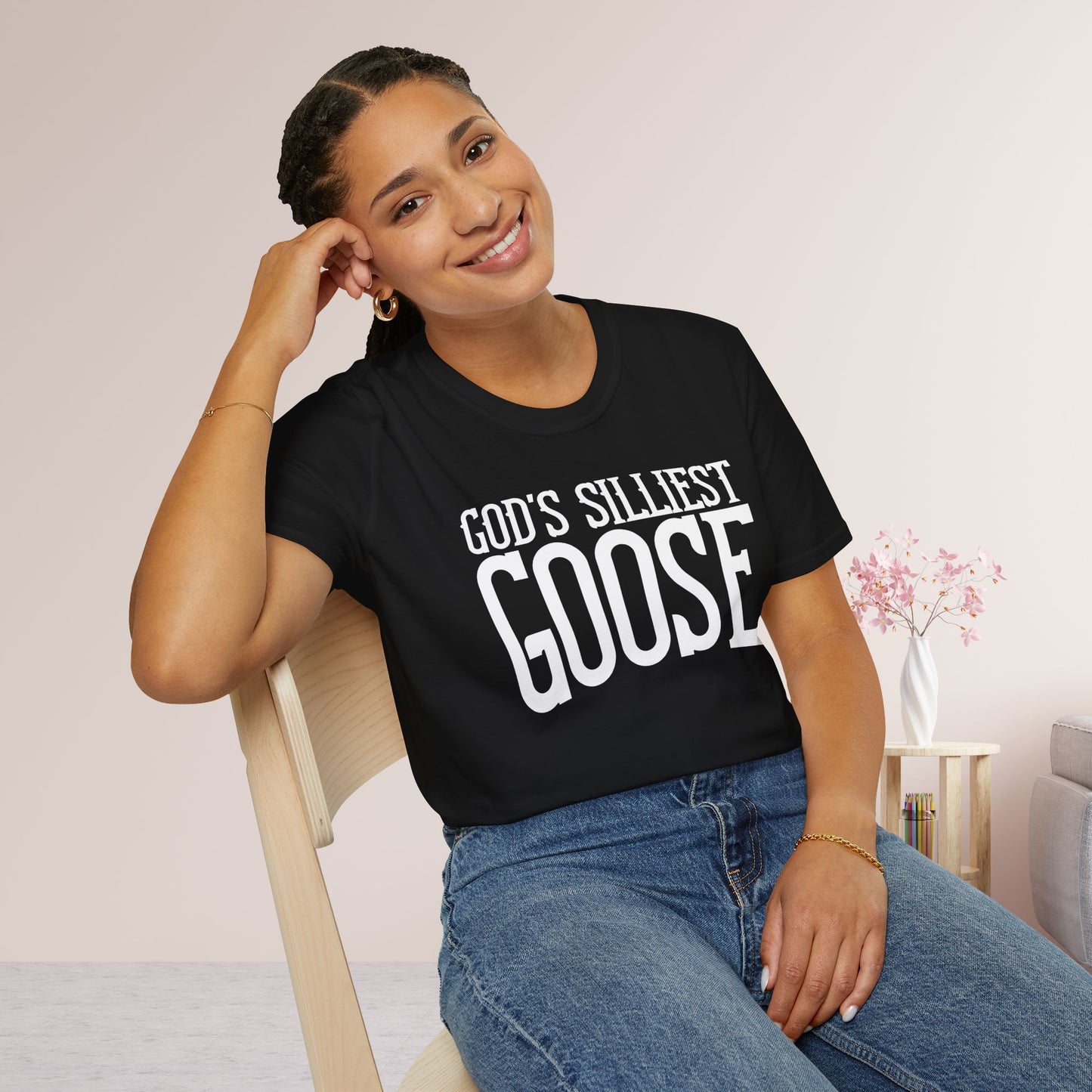 Unisex God's Silliest Goose Softstyle T-shirt