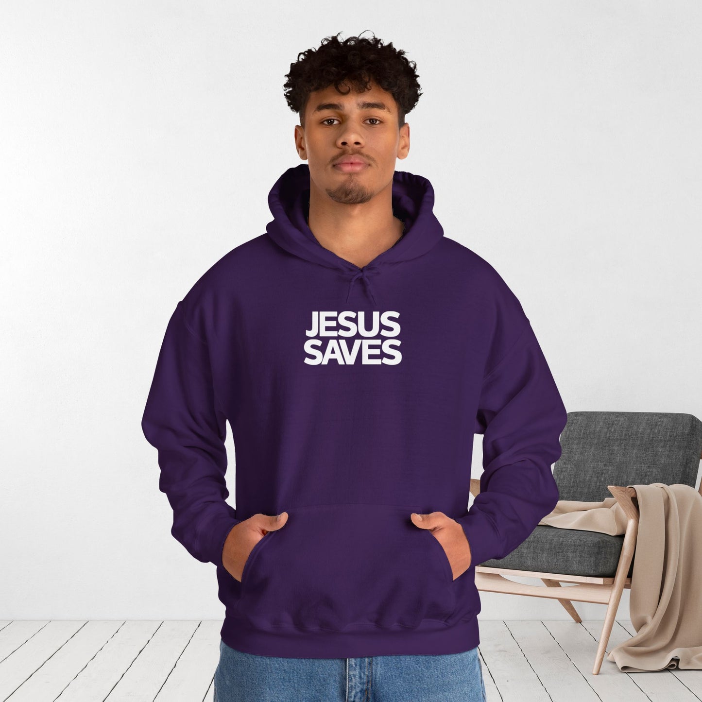 Unisex Jesus Saves Hoodie - Christian Hoodie