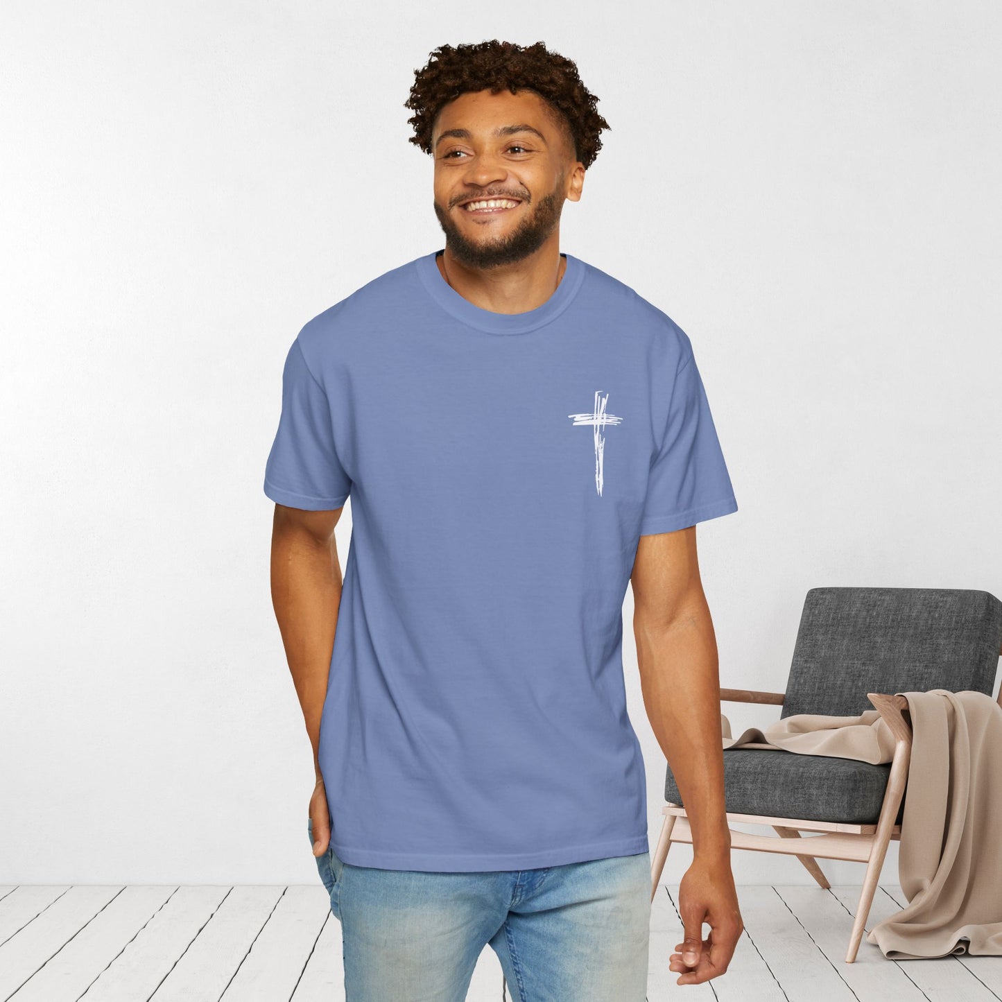 Comfort Colors Jesus Has My Back Christian Shirt