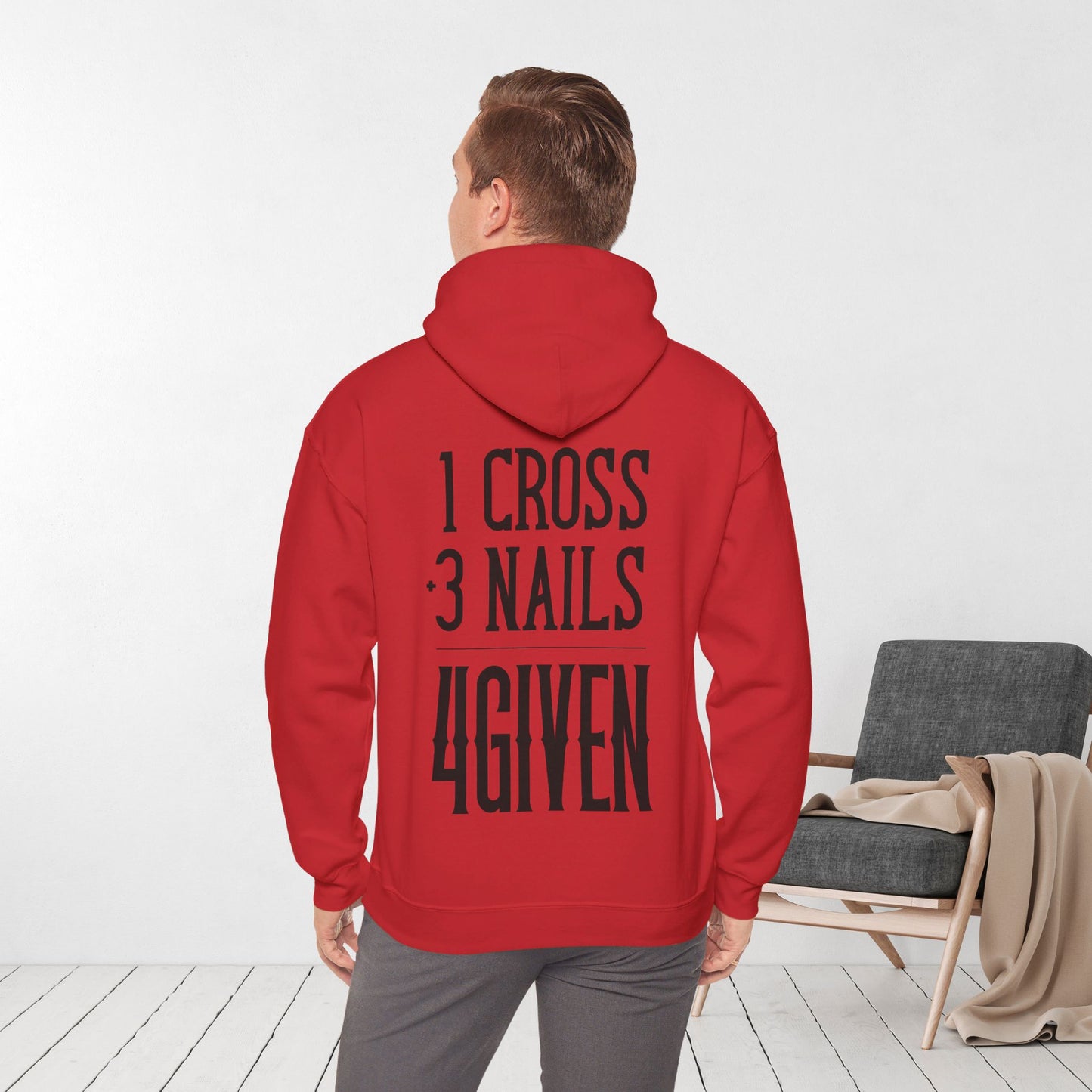 1 Cross 3 Nails 4Given Christian Hoodie