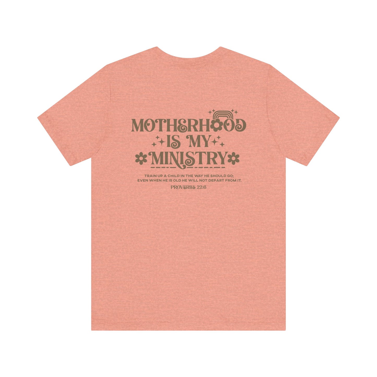 Motherhood is My Ministry Christian Soft Cotton Tee