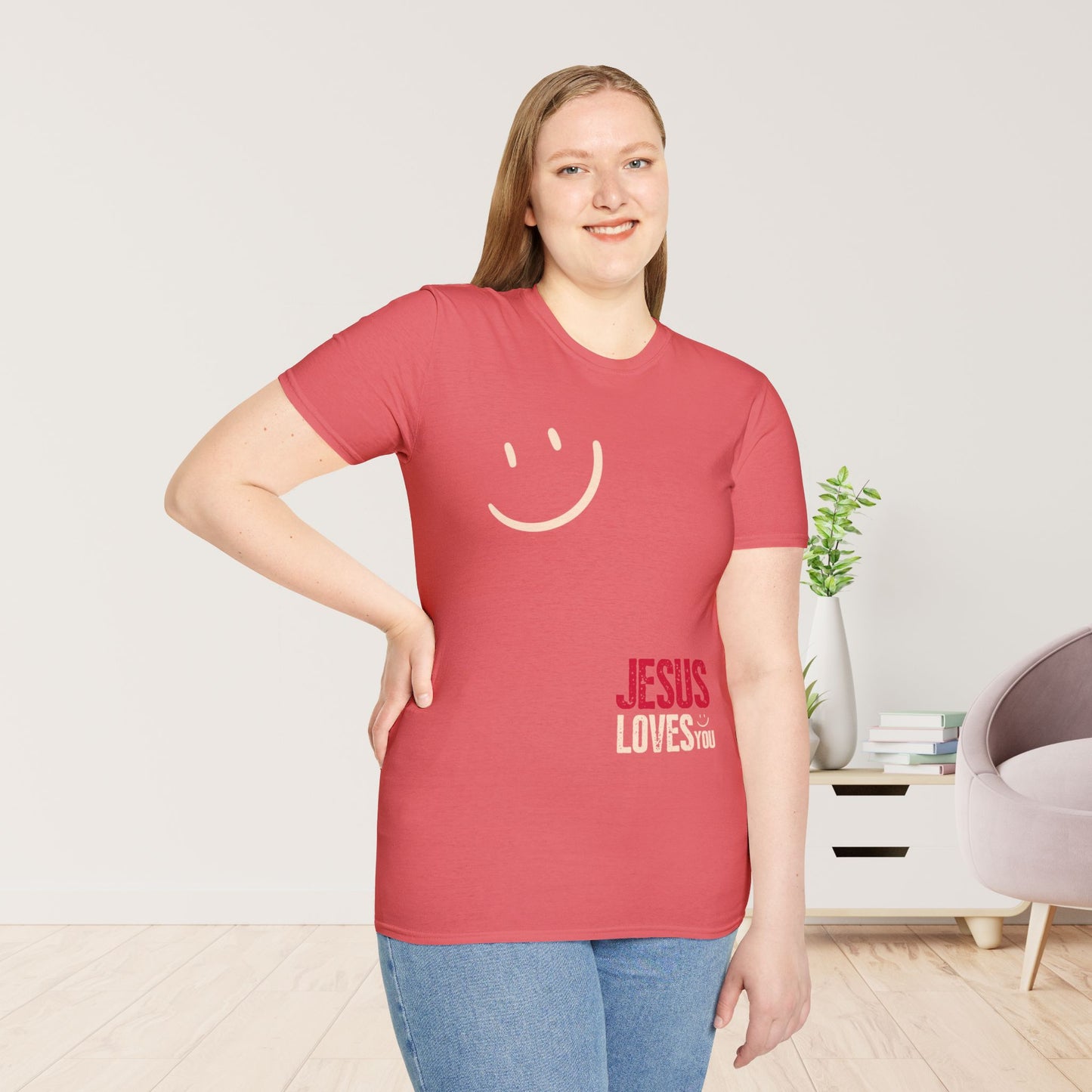 Unisex Jesus Loves You Softstyle T-shirt