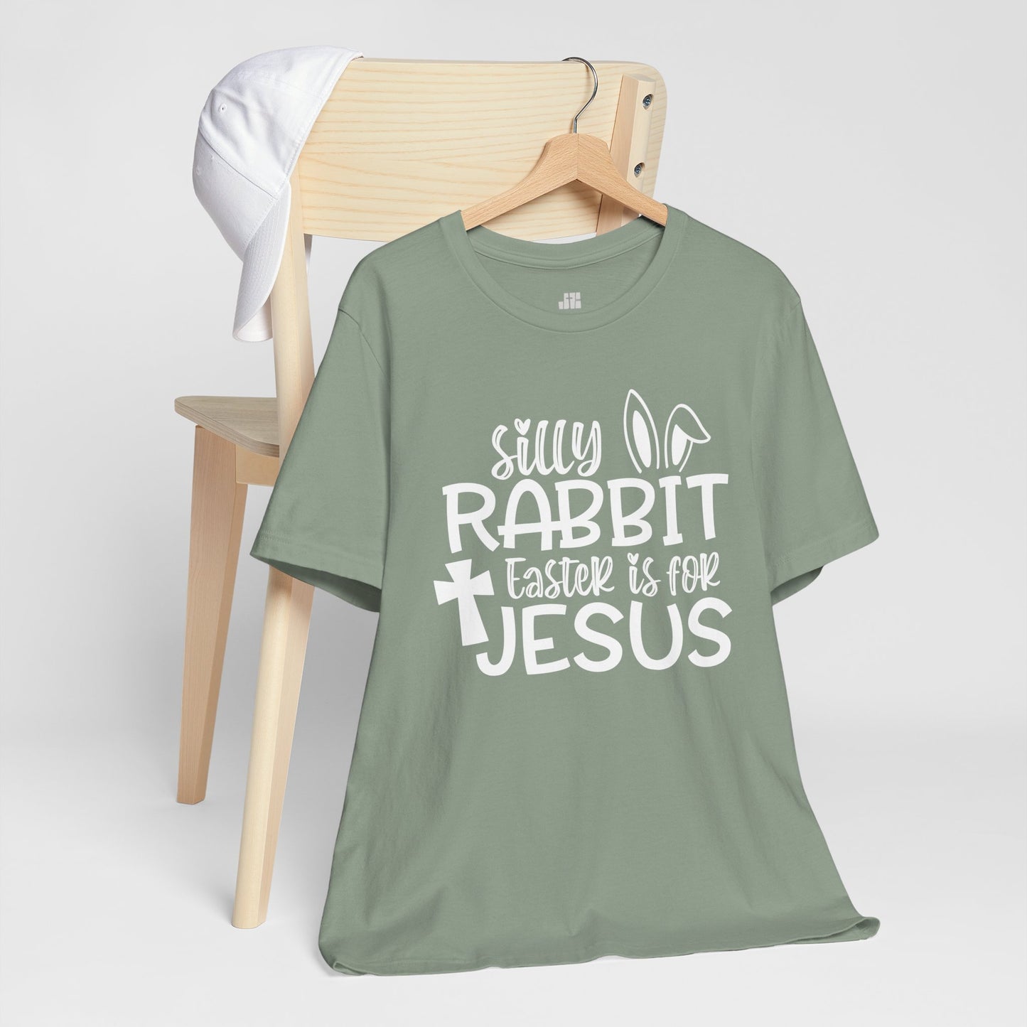 Silly Rabbit Easter is for Jesus Christian Soft Cotton Tee