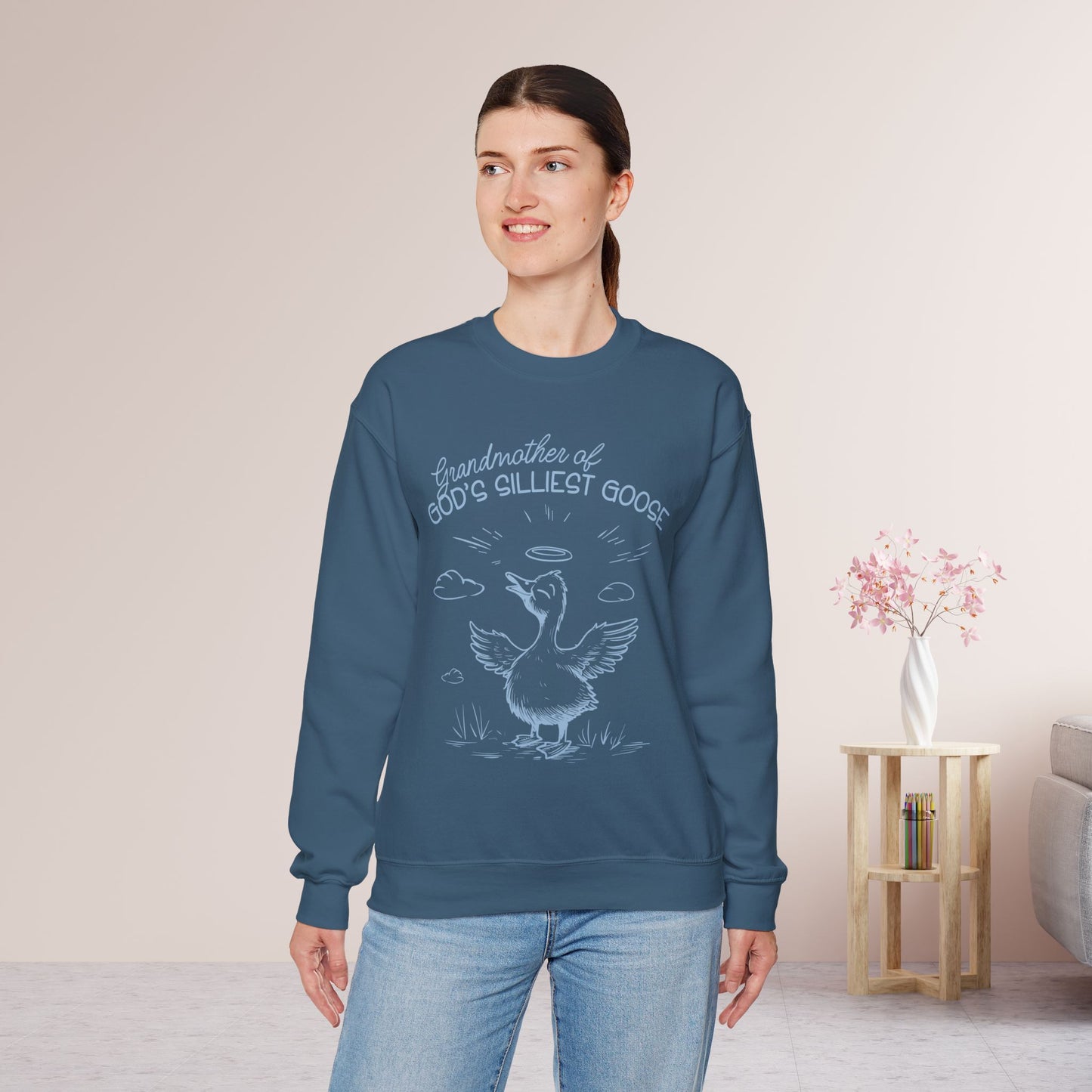 Grandmother of God's Silliest Goose Sweatshirt - Christian Crewneck Pullover