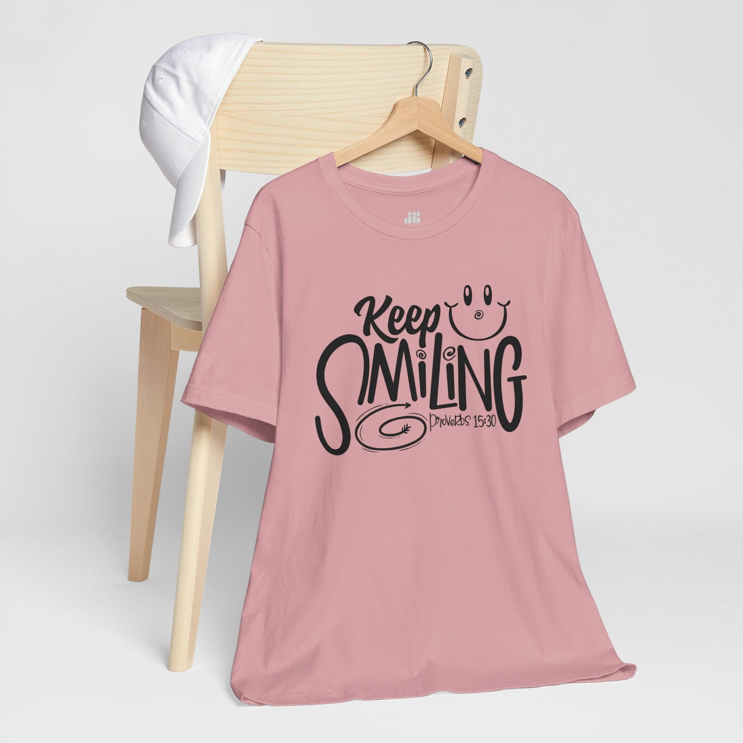 Keep Smiling Soft Cotton Tee - Bible Verse Christian Tee