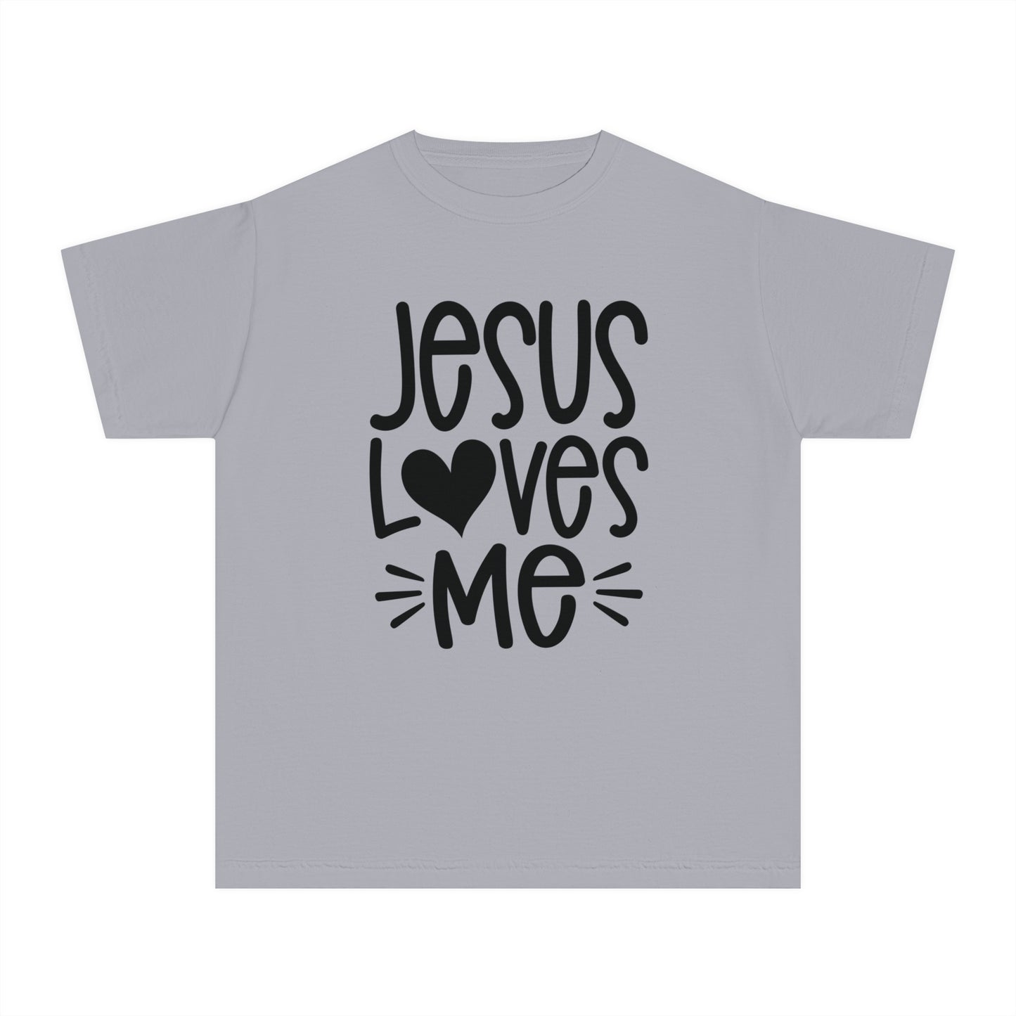 Jesus Loves Me Comfort Colors Youth Christian Tee