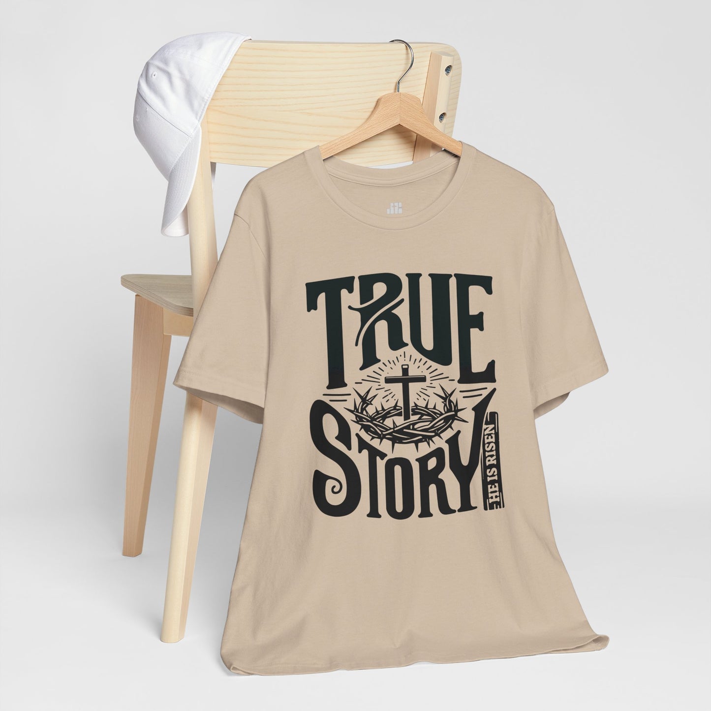 True Story He is Risen Christian Soft Cotton Tee - Easter Shirt