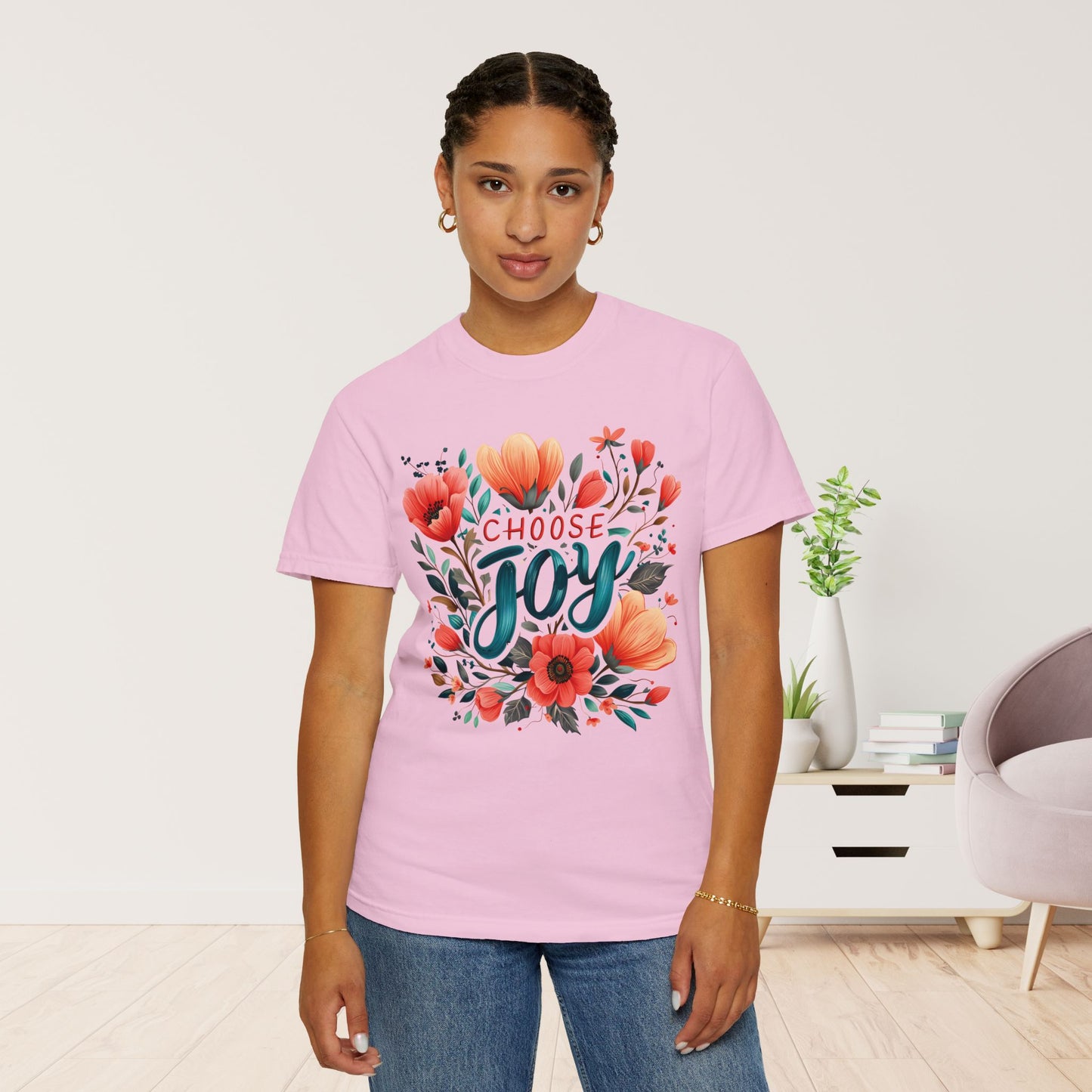 Women's Comfort Colors Choose Joy Tee - Christian Shirt