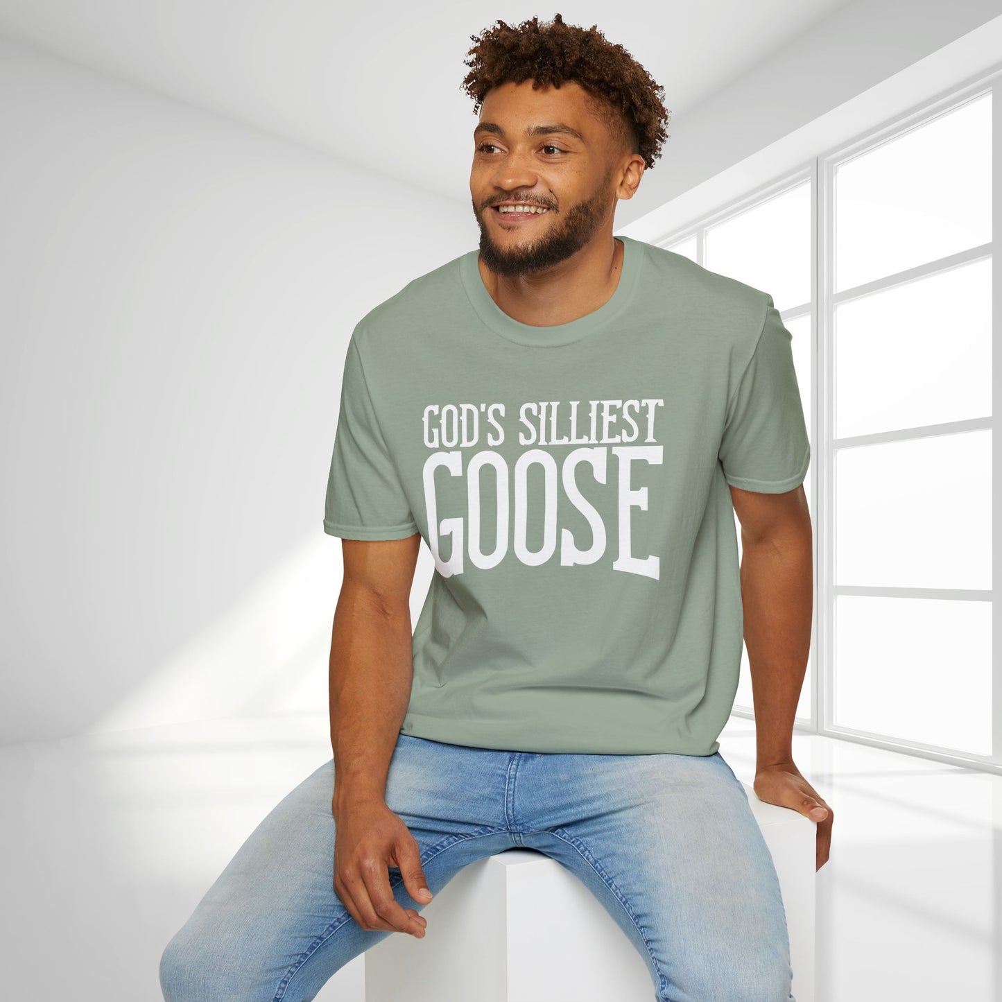 Unisex God's Silliest Goose Softstyle T-shirt