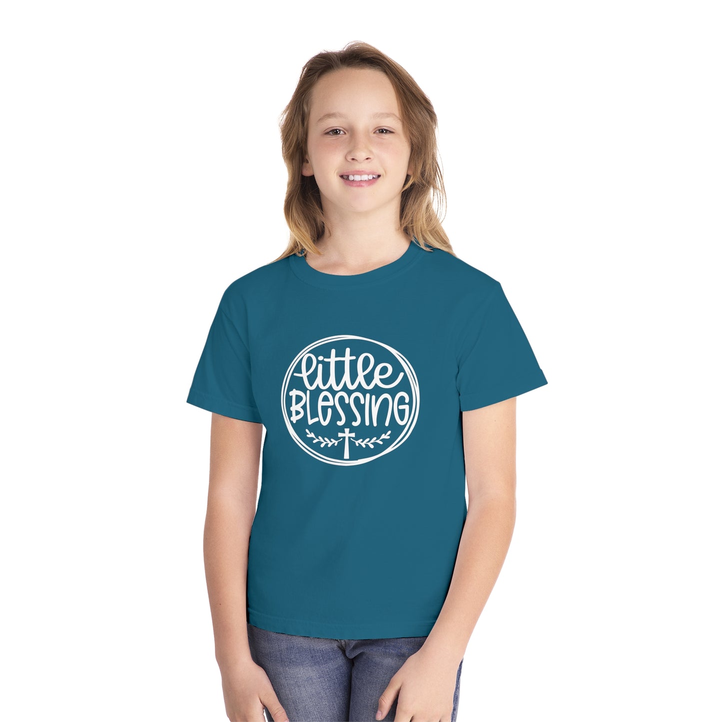 Little Blessing Comfort Colors Youth Christian Shirt