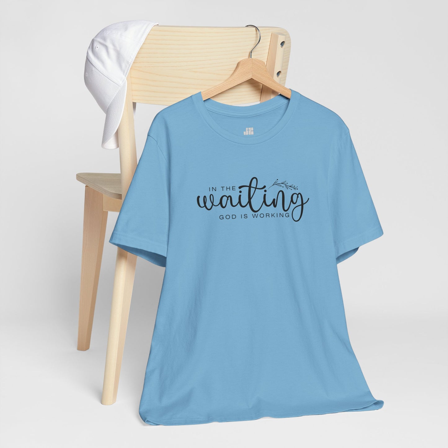 In the Waiting God is Working Christian Soft Cotton Tee