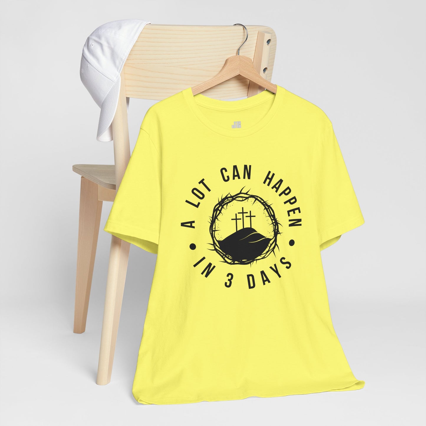 A Lot Can Happen in Three Days Christian Soft Cotton Tee - Easter Shirt