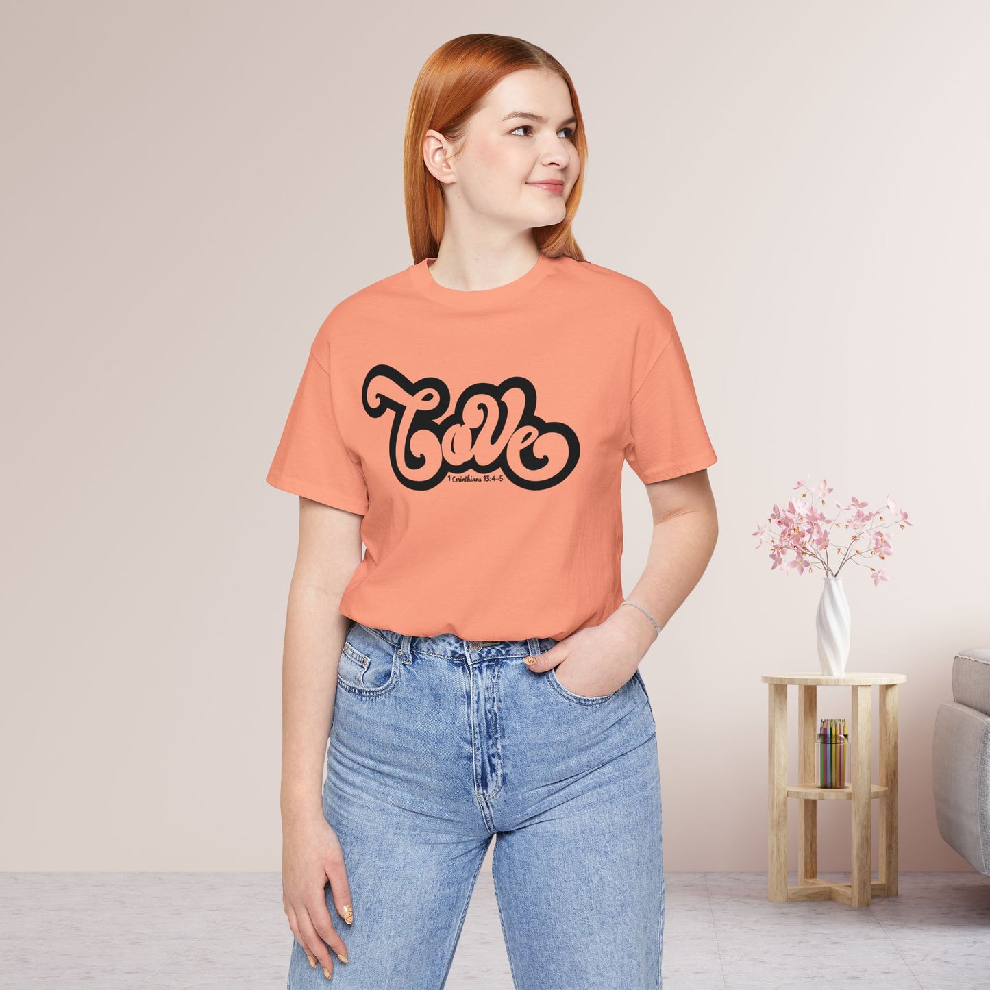 Love Shirt - Bible Verse Christian Soft Cotton Tee