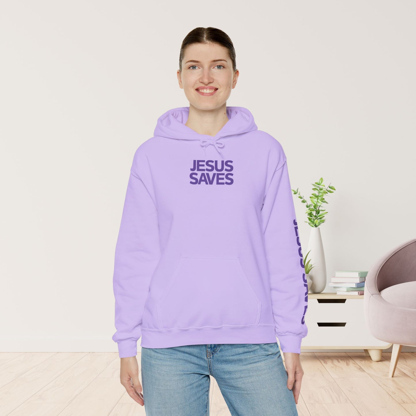 Jesus Saves Hoodie - Acts 4:12 Bible Verse Christian Hoodie