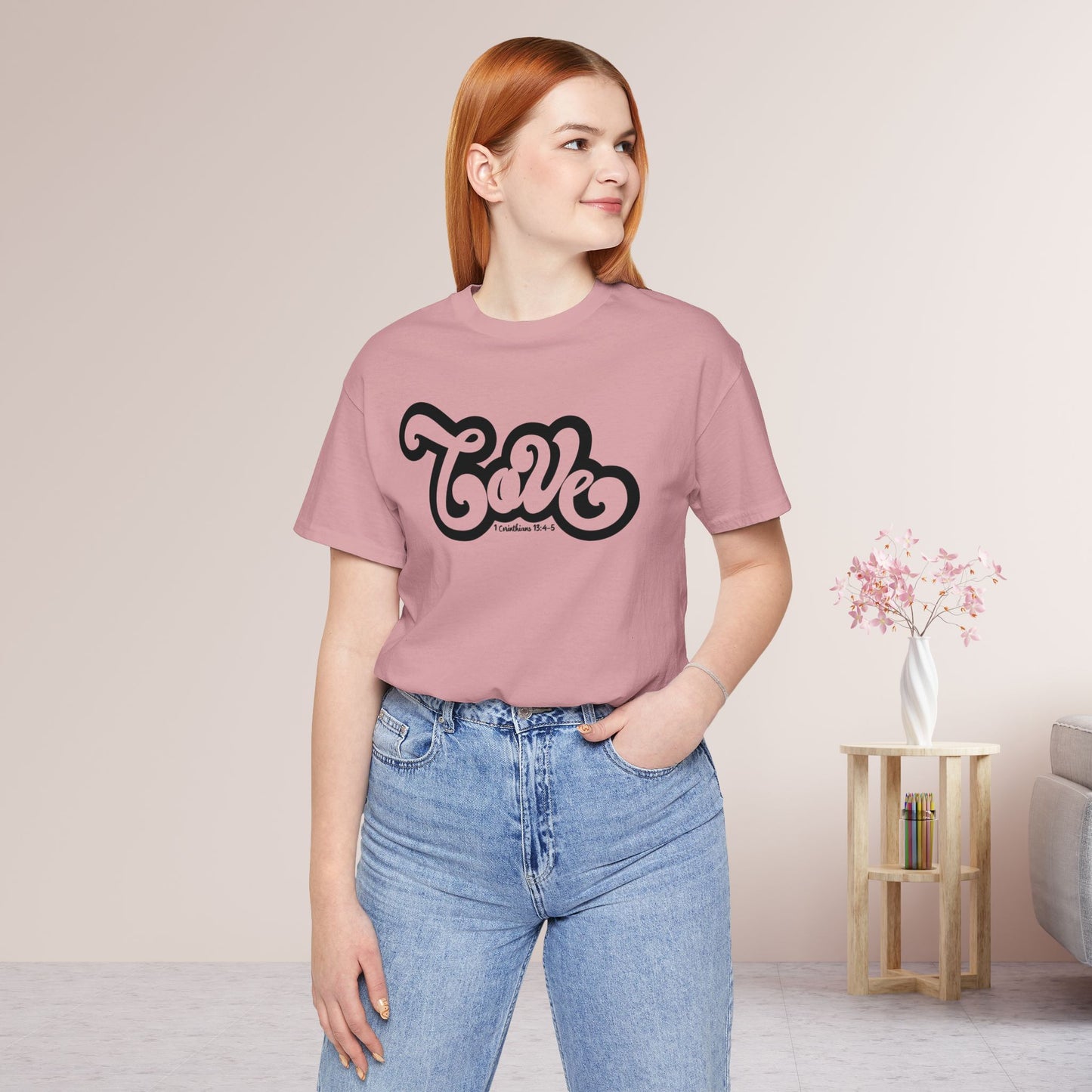 Love Shirt - Bible Verse Christian Soft Cotton Tee