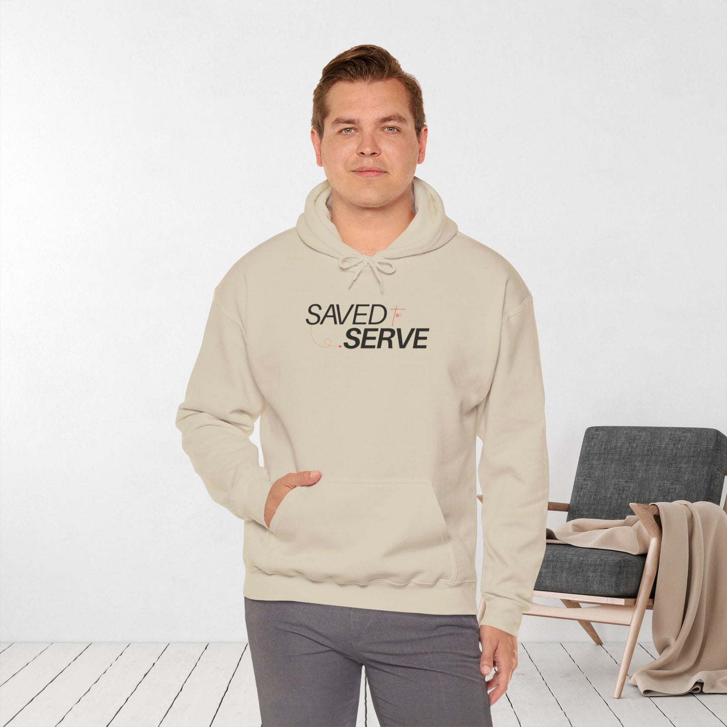 Unisex Saved to Serve - We Serve 'Cause We Are Saved Hoodie