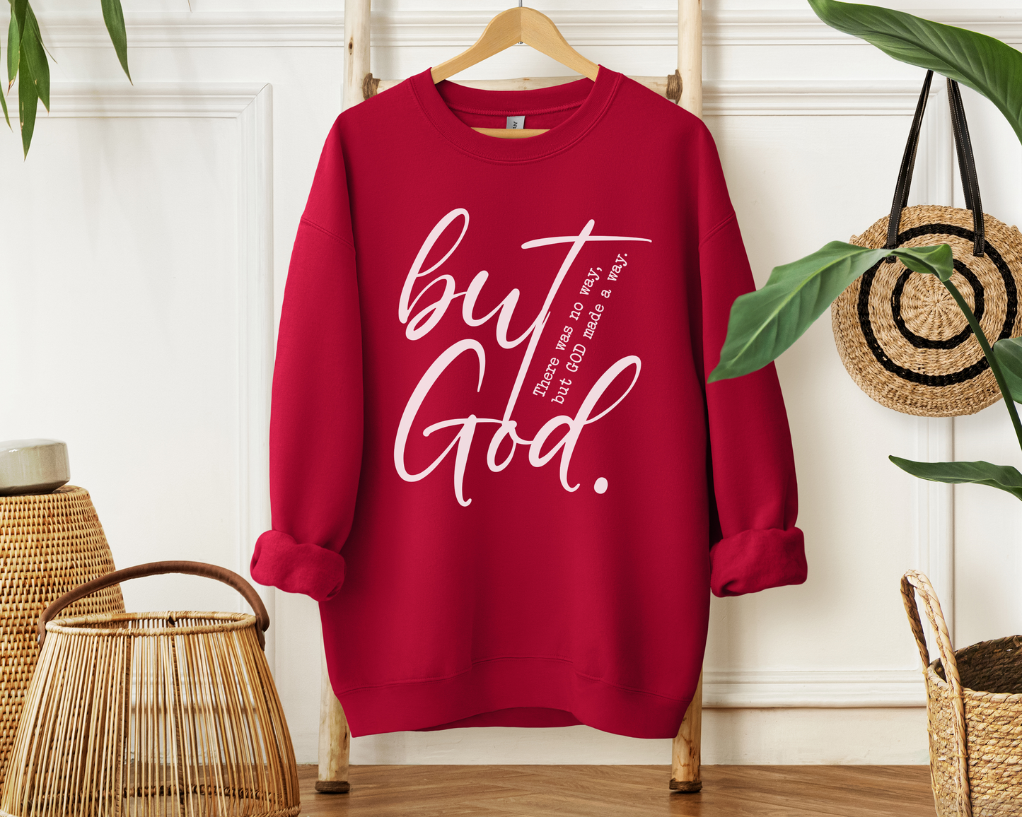 But God Sweatshirt - Christian Crewneck Pullover