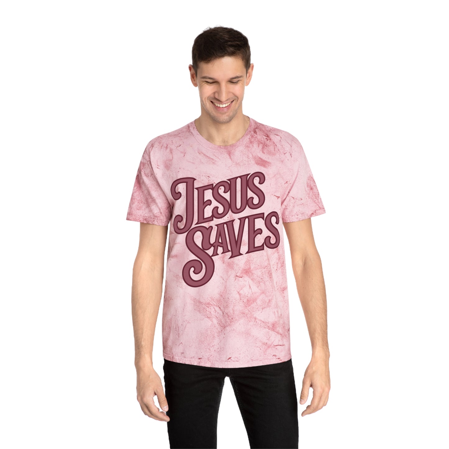 Unisex Jesus Saves Comfort Colors Color Blast T-shirt