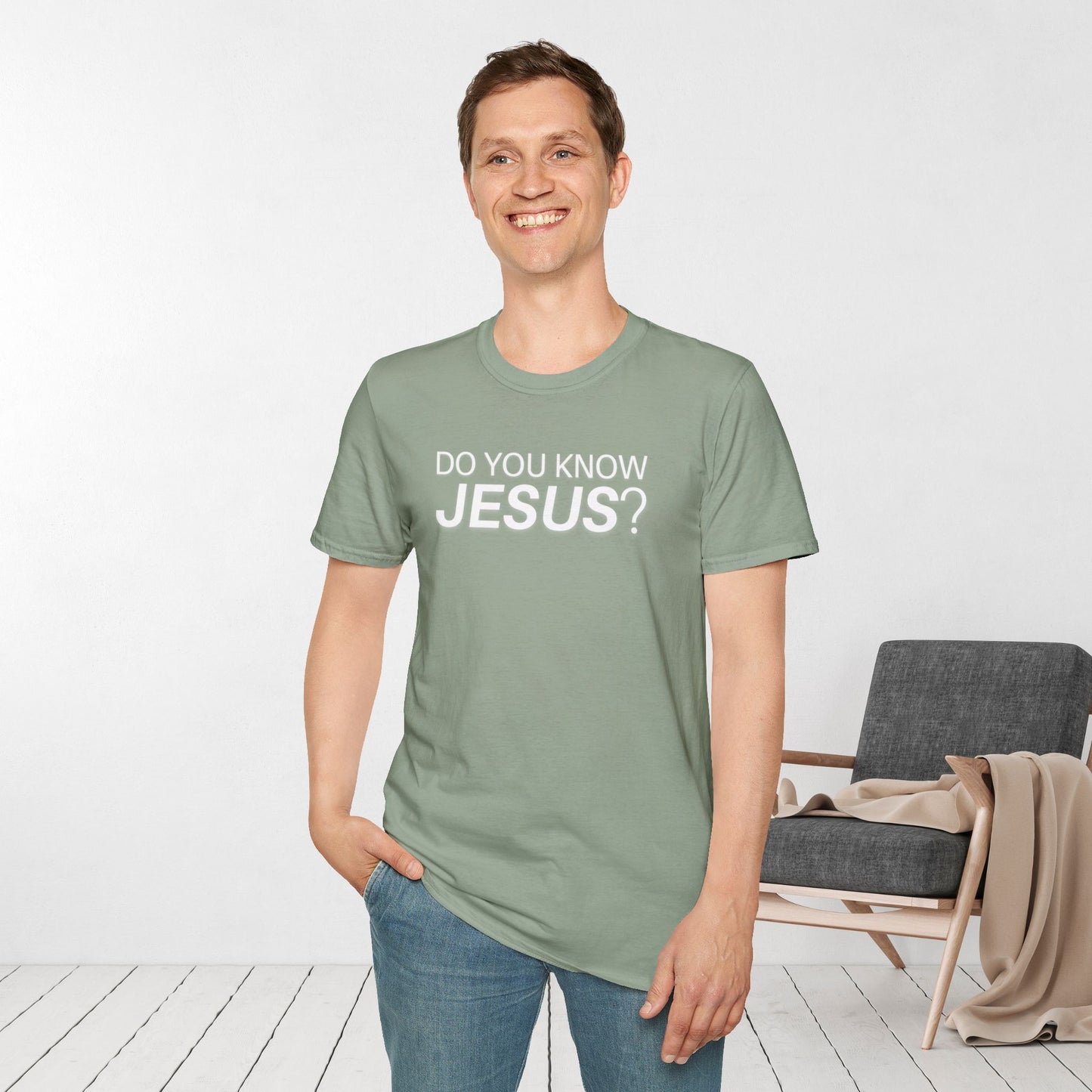 Do You Know Jesus Softstyle T-shirt - Trendy Christian T-shirt