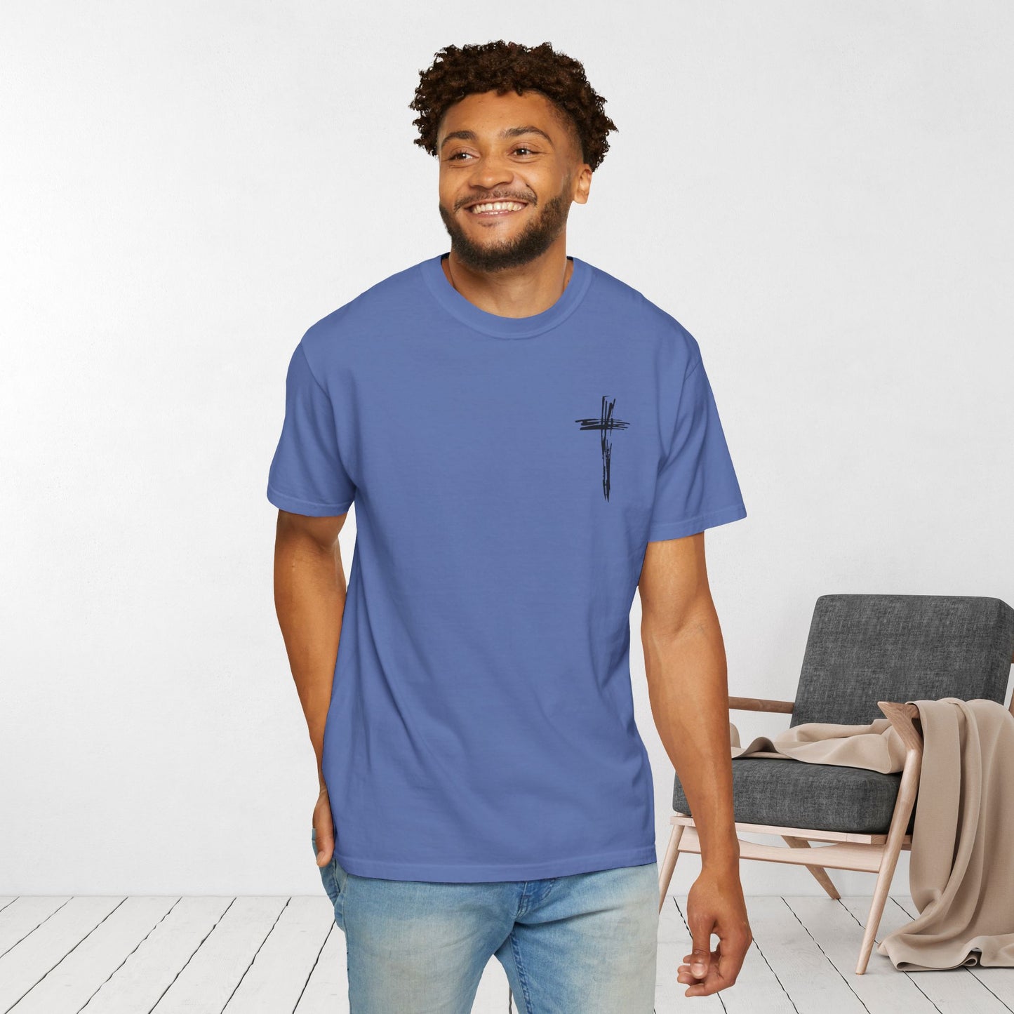 Comfort Colors Jesus Has My Back Christian Tee