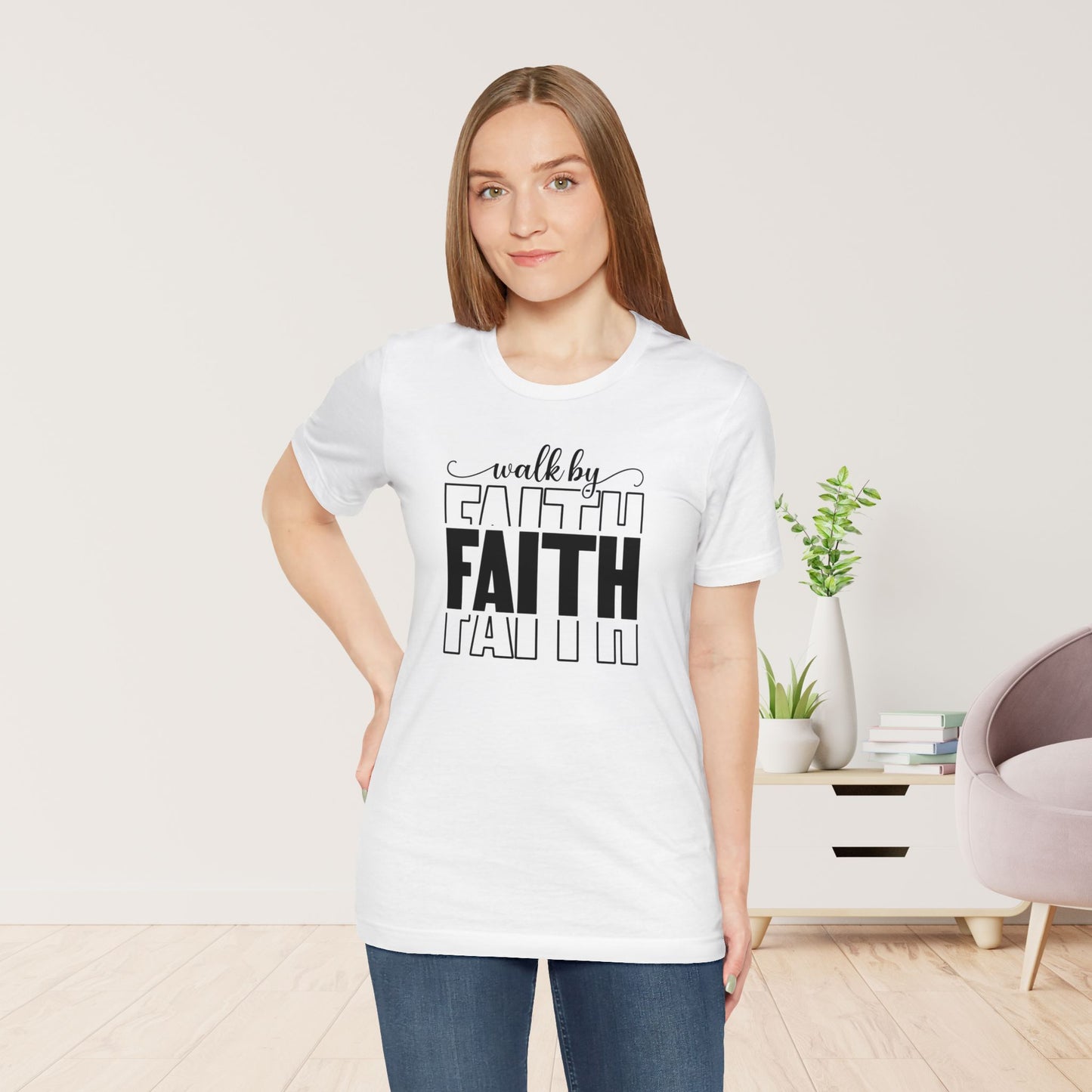 Walk by Faith Christian Soft Cotton Tee