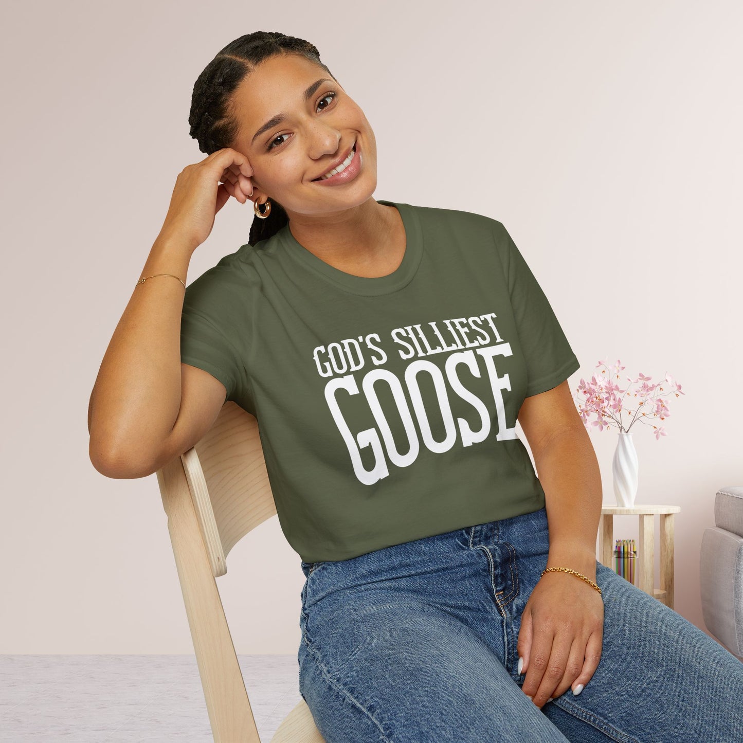 Unisex God's Silliest Goose Softstyle T-shirt