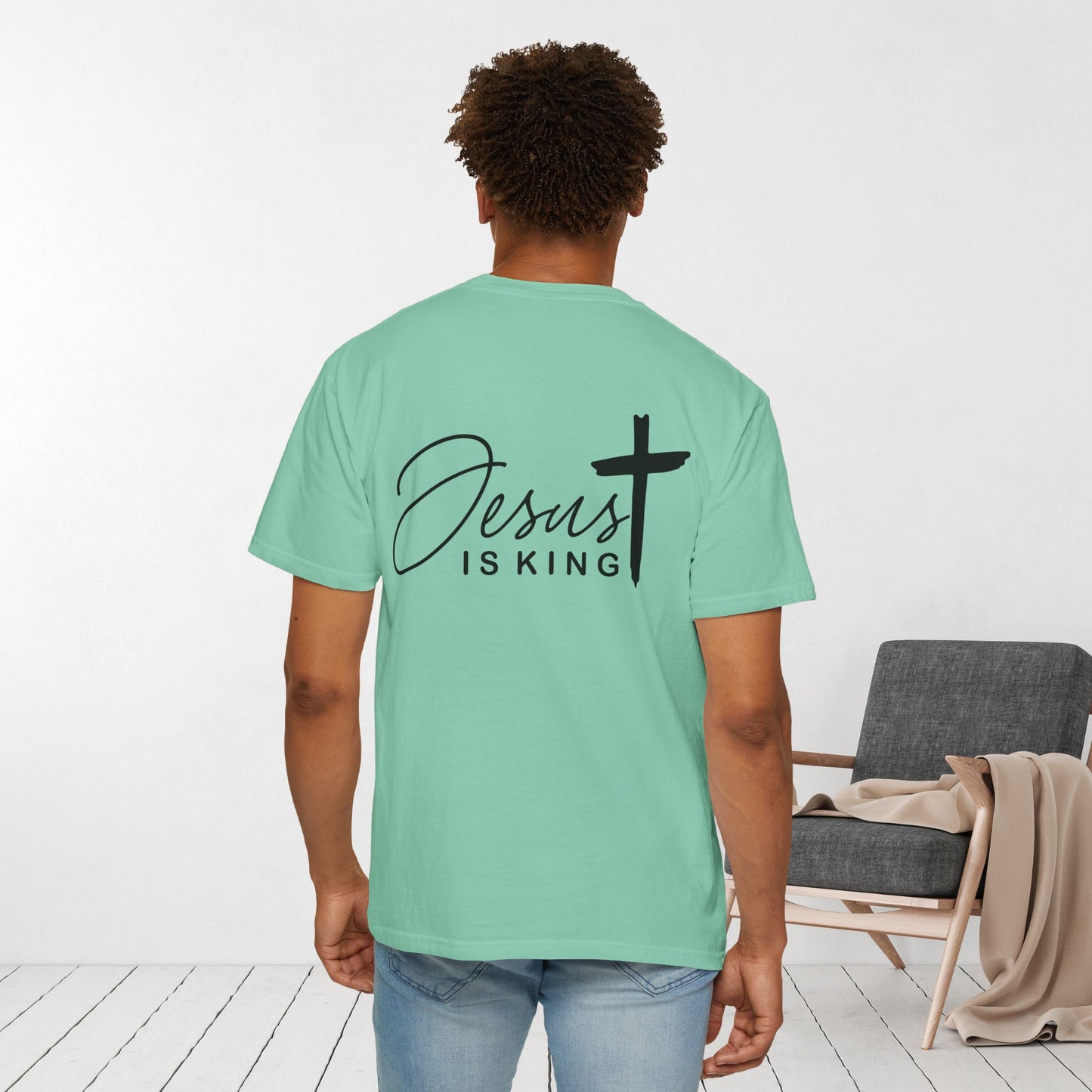 Comfort Colors Jesus is King Christian Tee