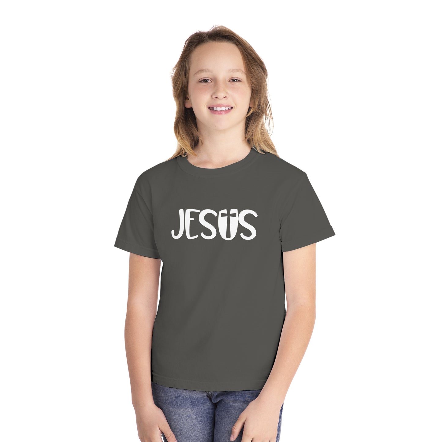 Jesus Comfort Colors Youth Christian Shirt