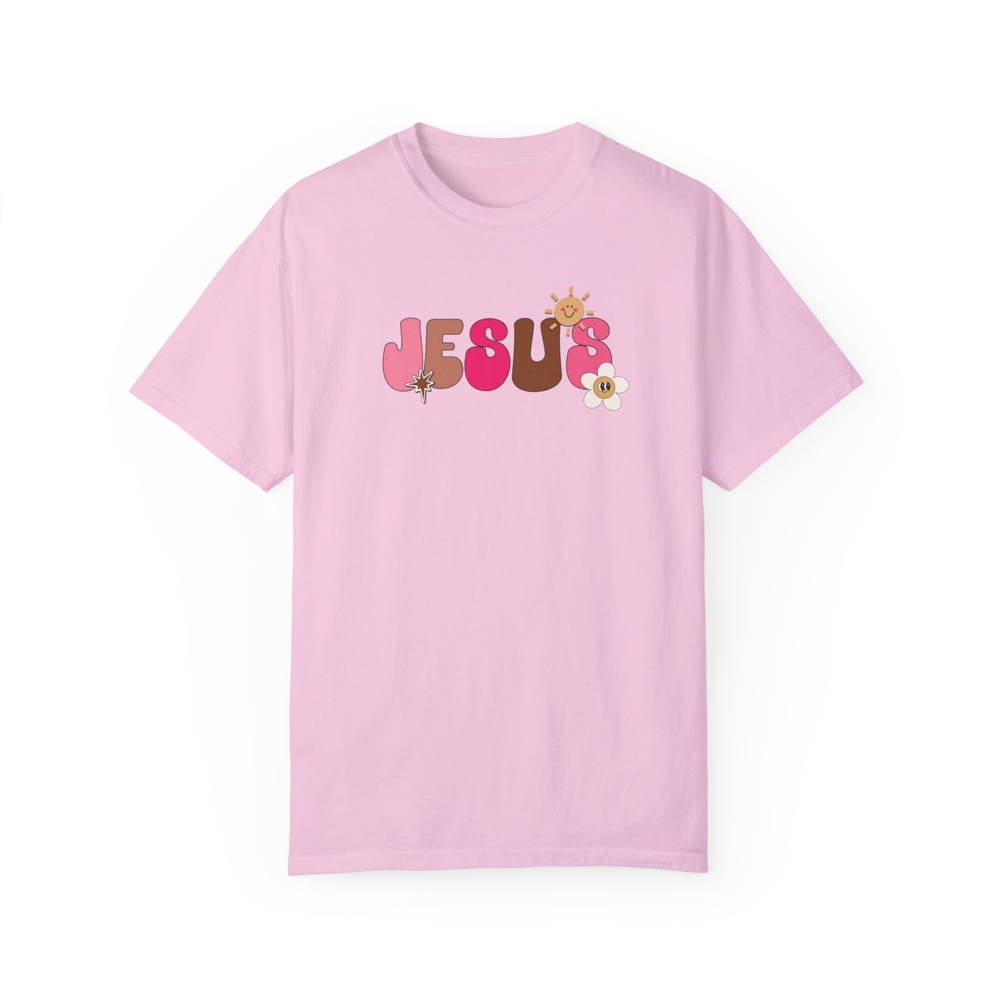 Comfort Colors Pink Jesus is the Way John 14:6 Bible Verse Christian Shirt