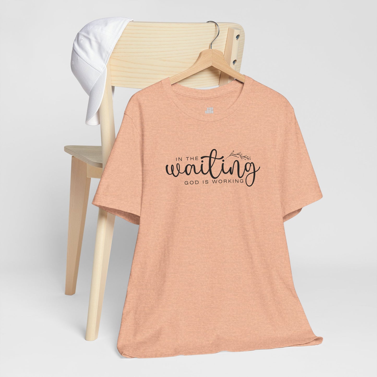 In the Waiting God is Working Christian Soft Cotton Tee