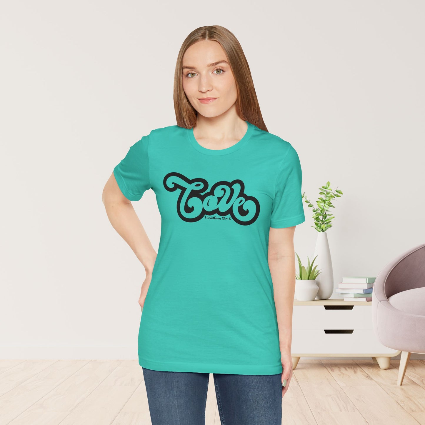 Love Shirt - Bible Verse Christian Soft Cotton Tee