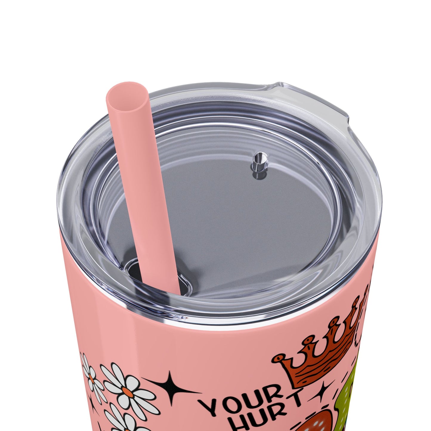 Christian God Is So Much Bigger Than Skinny Tumbler with Straw - 20oz