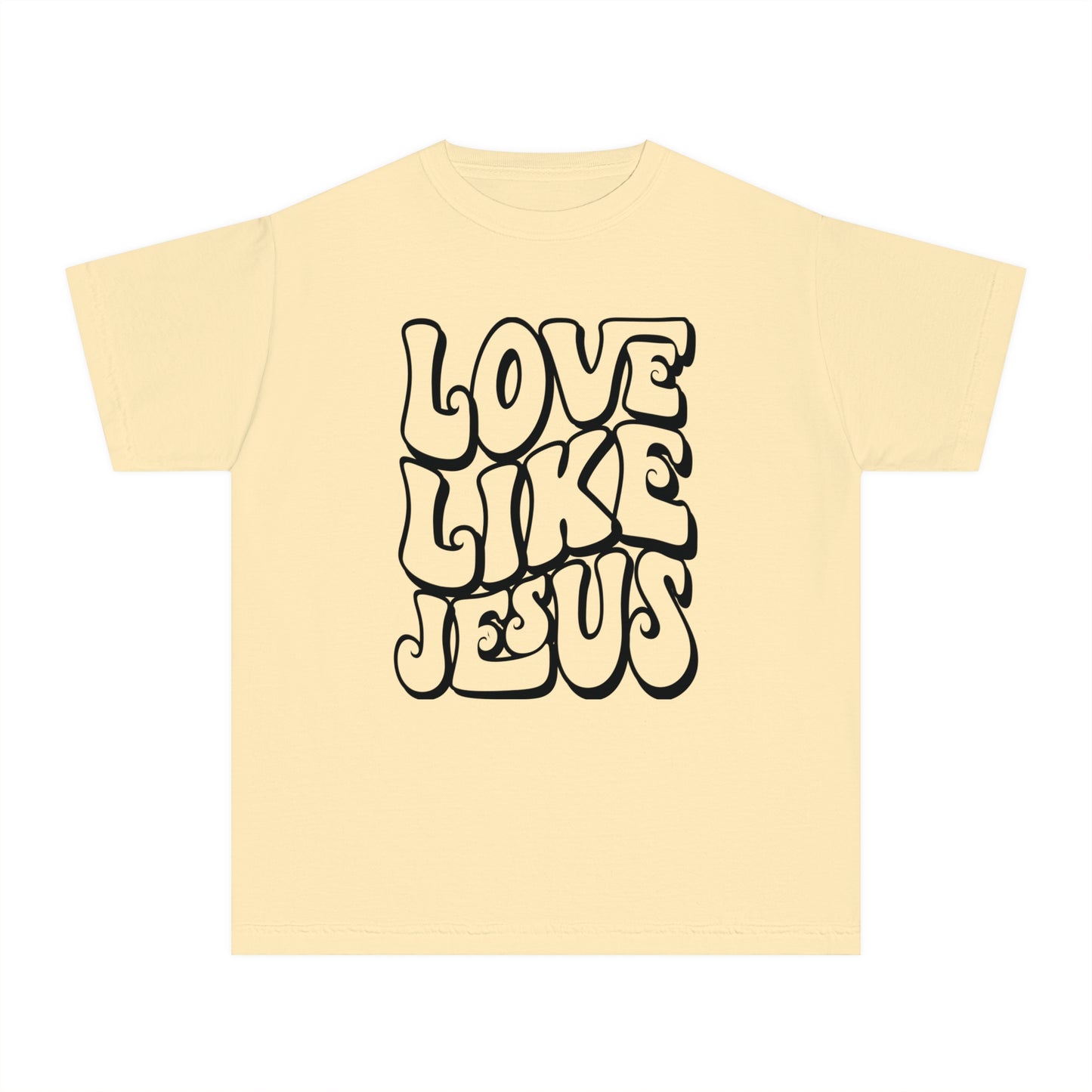 Love Like Jesus Comfort Colors Youth Christian Tee