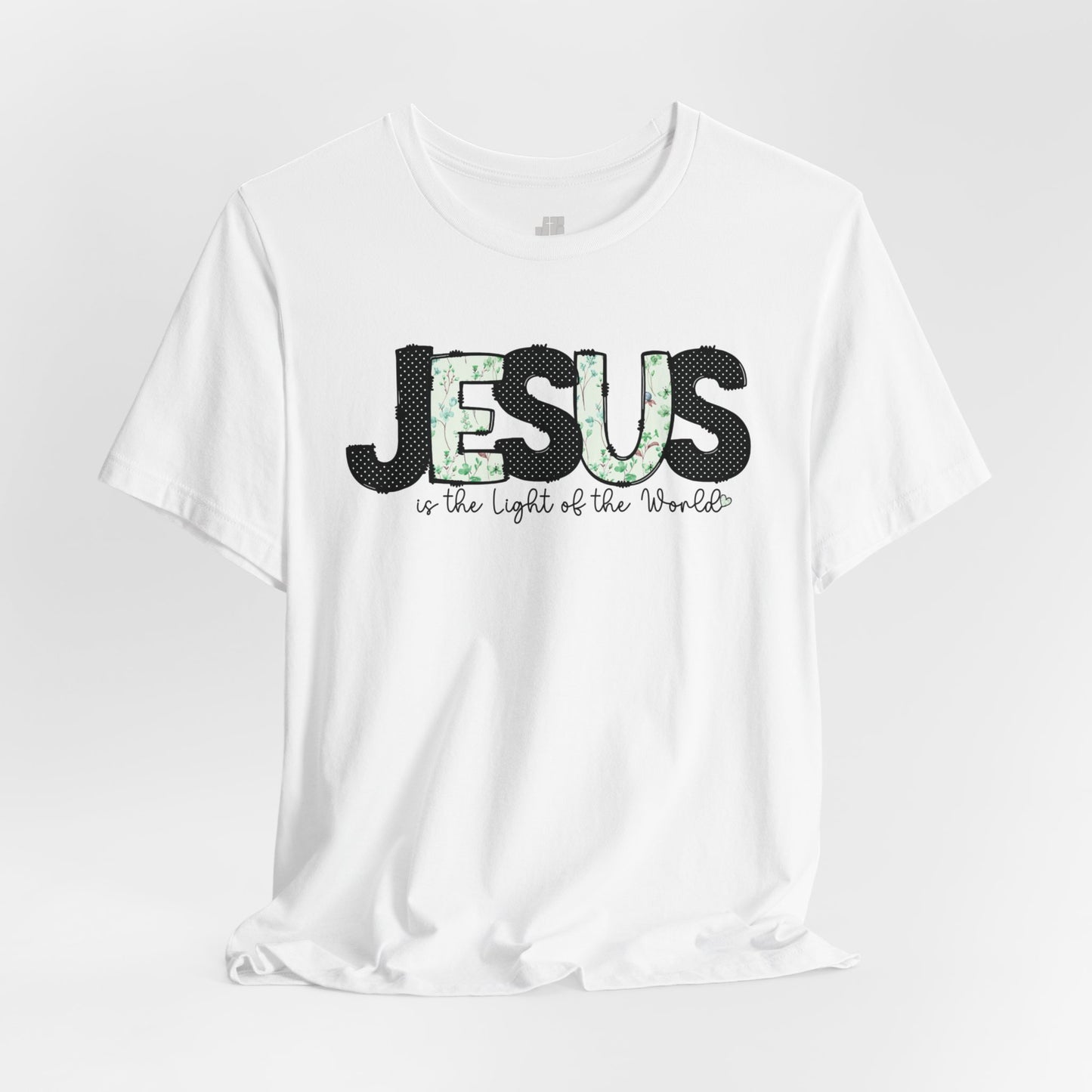 Jesus is the Light of the World Soft Cotton Tee - Christian Shirt