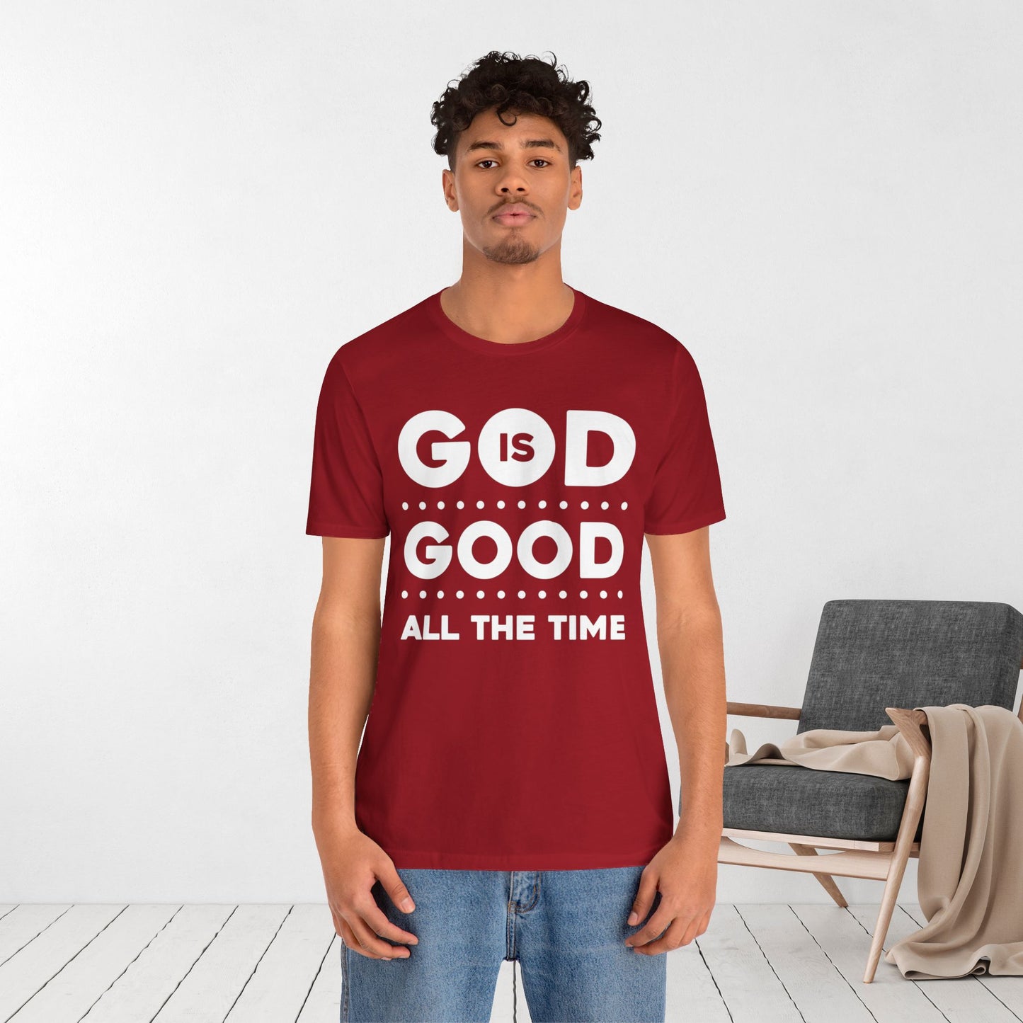 God Is Good All The Time Soft Cotton Tee - Christian Tee