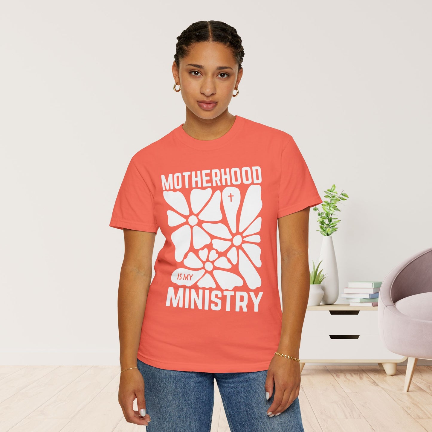 Motherhood is My Ministry Comfort Colors Tee