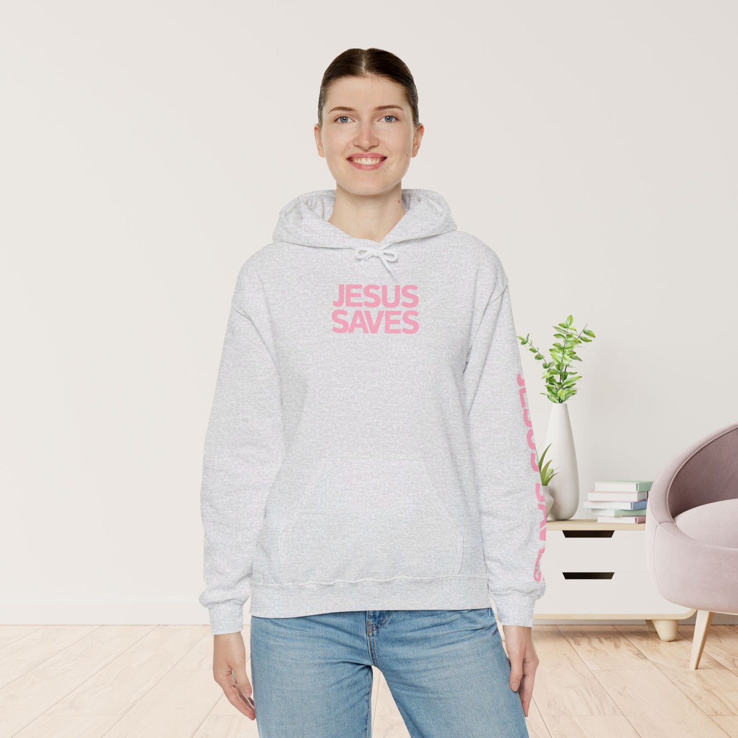 Jesus Saves Hoodie - Acts 4:12 Bible Verse Christian Hoodie