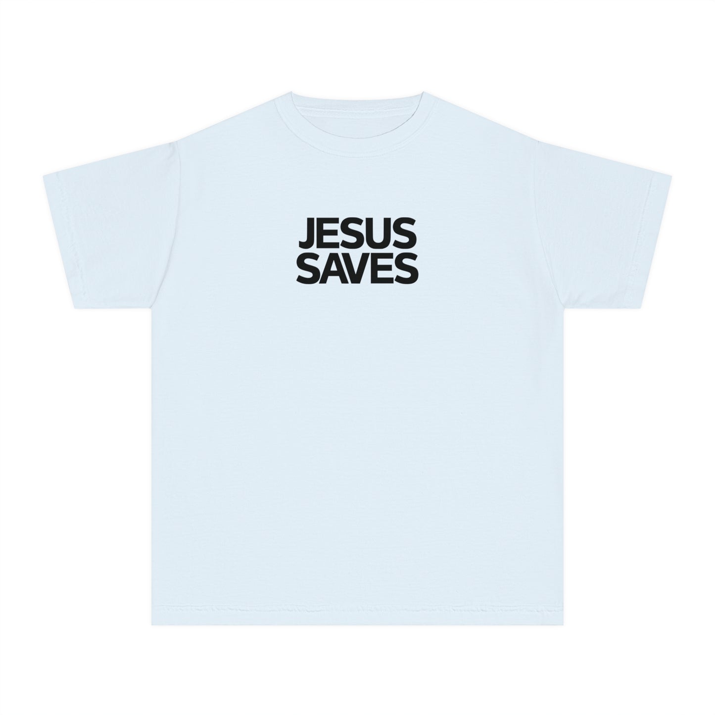 Jesus Saves Comfort Colors Youth Christian Tee