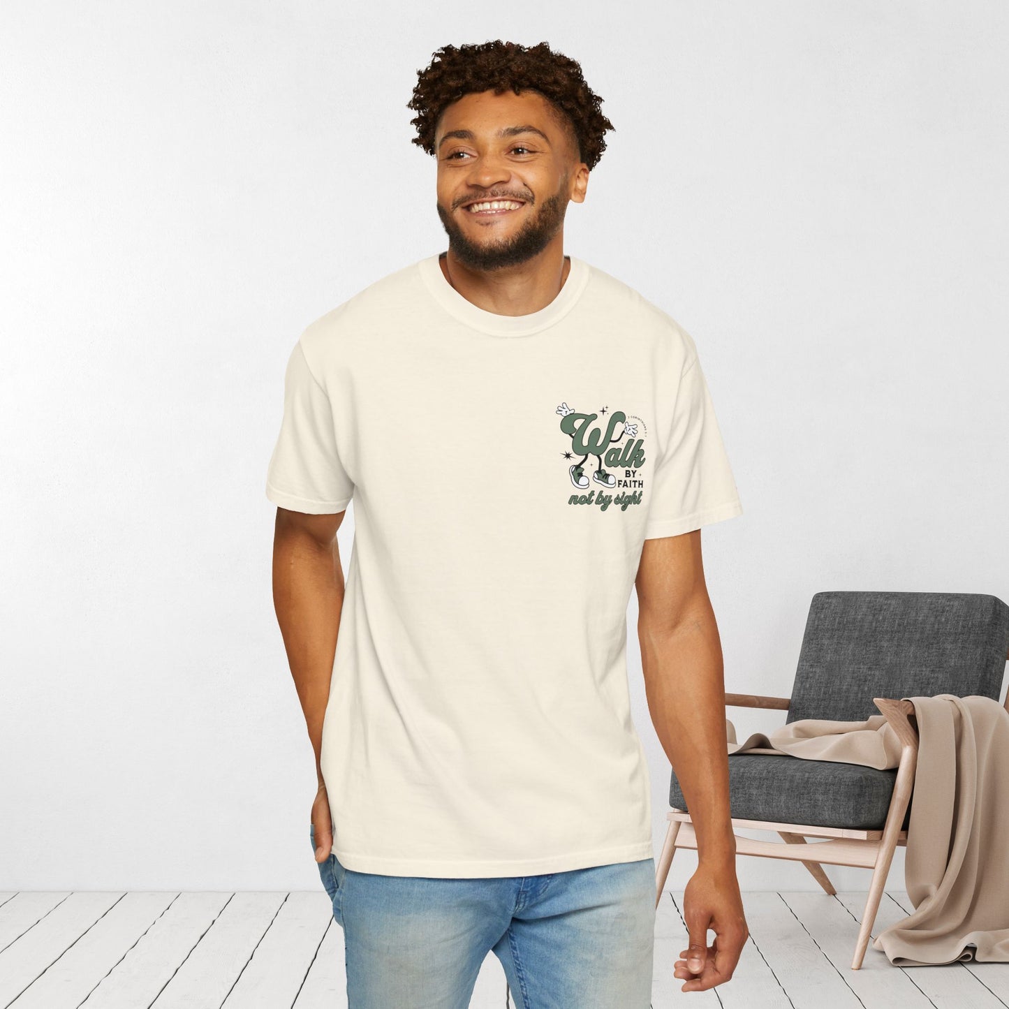 Walk By Faith Not By Sight Comfort Colors Shirt