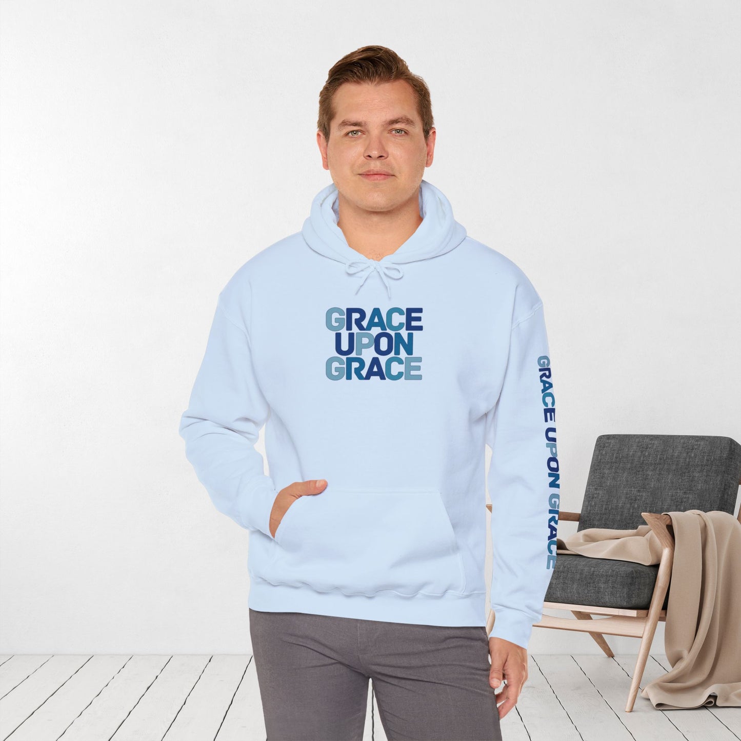 Grace Upon Grace Hoodie - John 1:16 Bible Verse Christian Hoodie