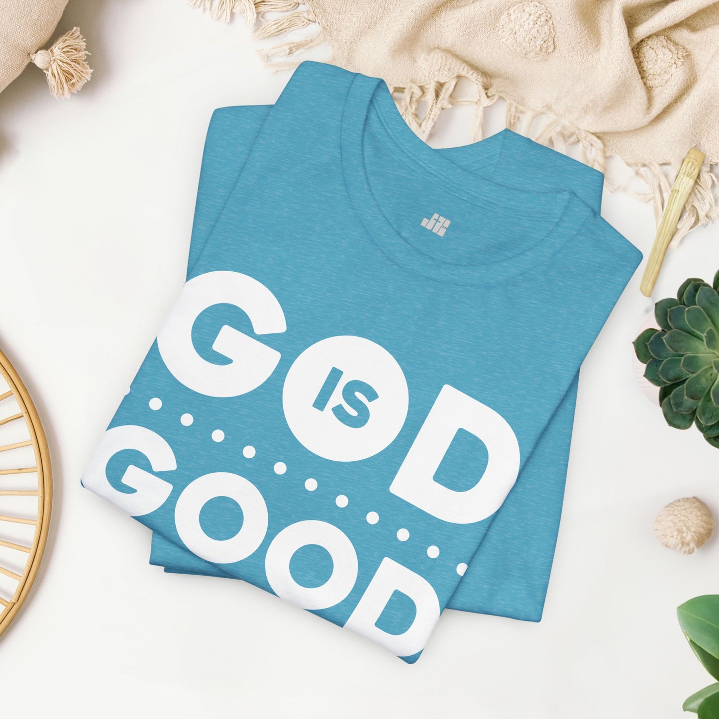 God Is Good All The Time Soft Cotton Tee - Christian Tee