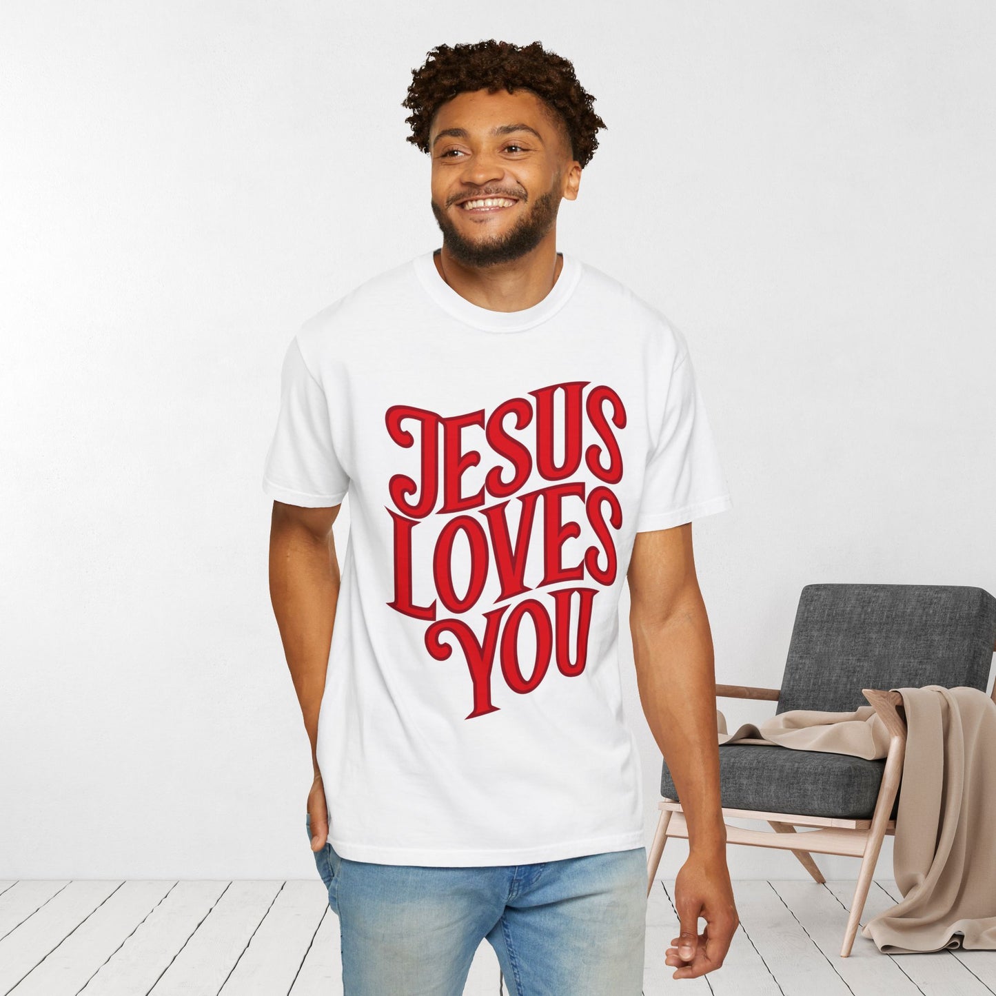 Jesus Loves You Comfort Colors Shirt