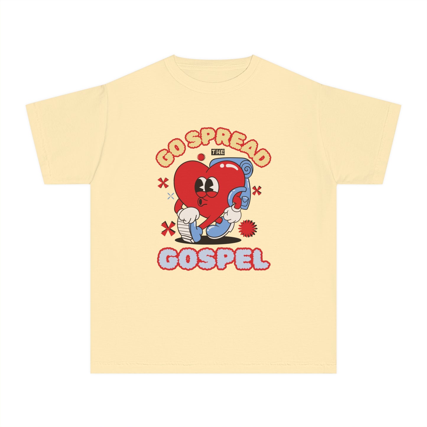 Go Spread The Gospel Comfort Colors Youth Christian Tee