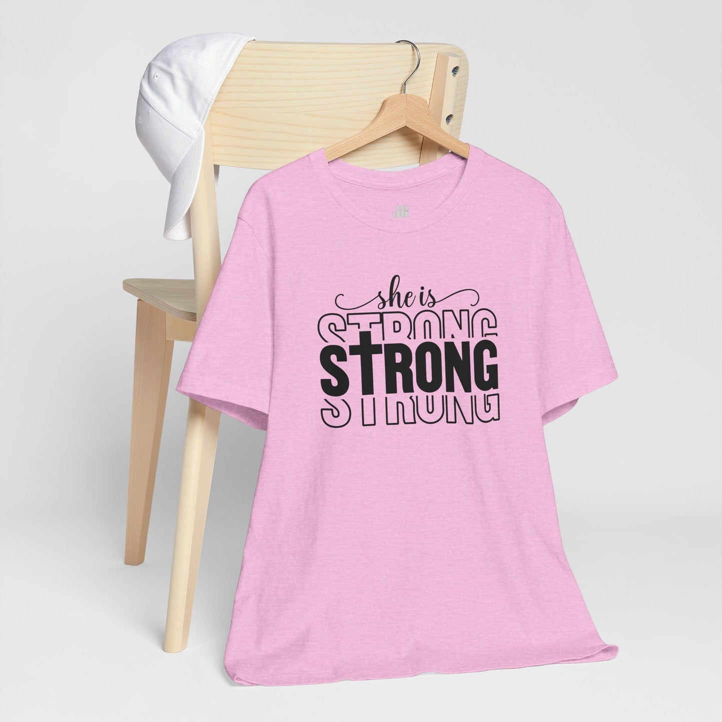 She is Strong Christian Soft Cotton Tee