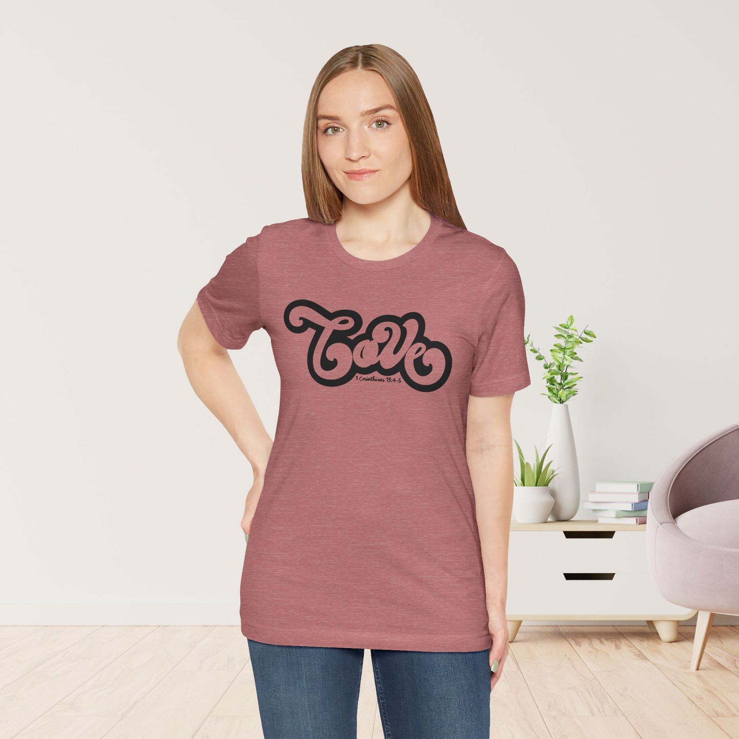 Love Shirt - Bible Verse Christian Soft Cotton Tee