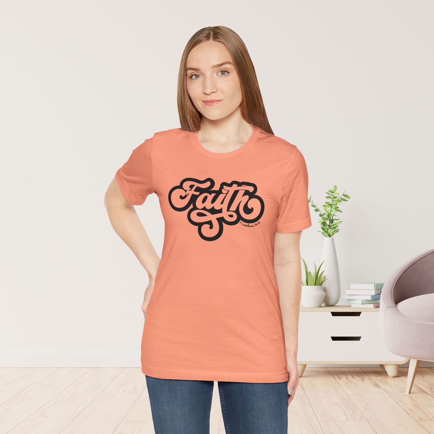 Faith Shirt - Bible Verse Christian Soft Cotton Tee