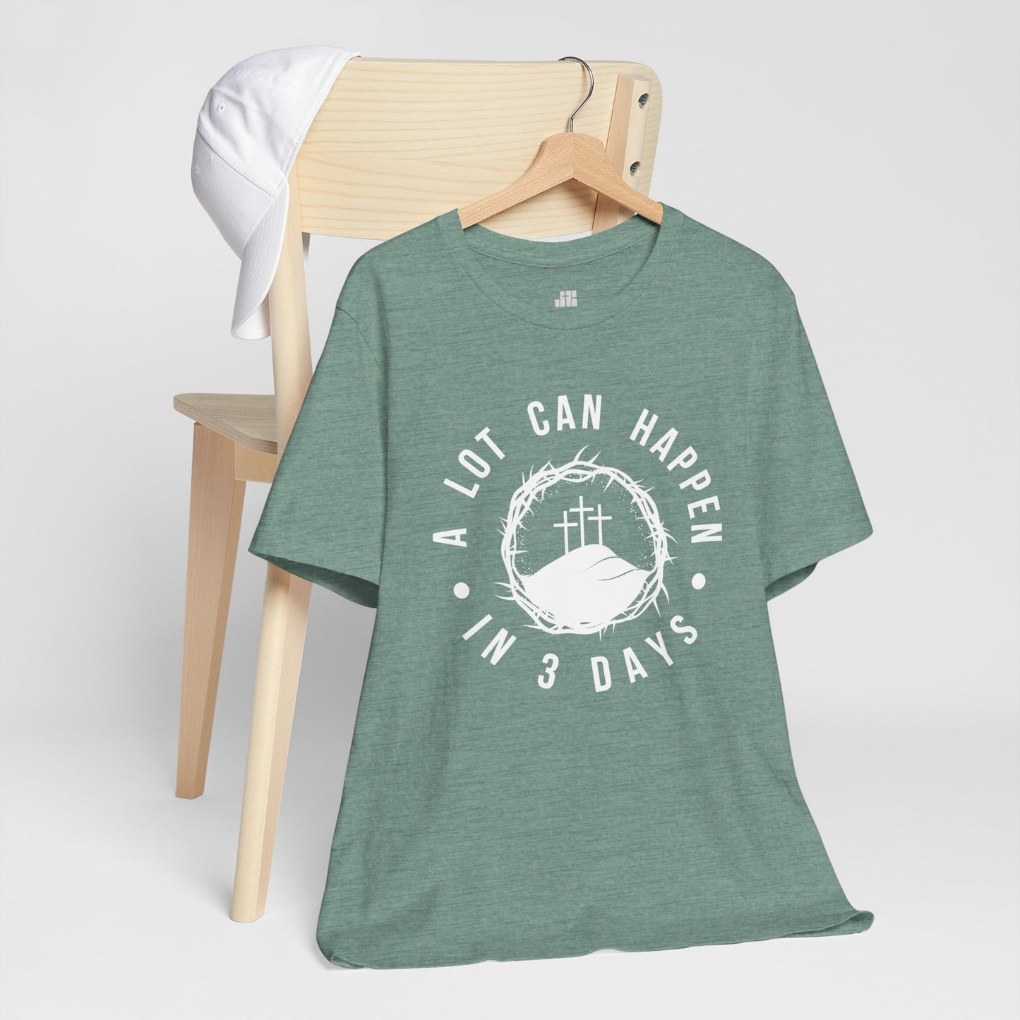 A Lot Can Happen in Three Days Christian Soft Cotton Tee - Easter Shirt