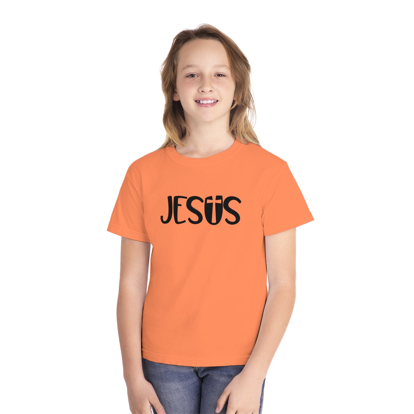 Jesus Comfort Colors Youth Christian T-shirt